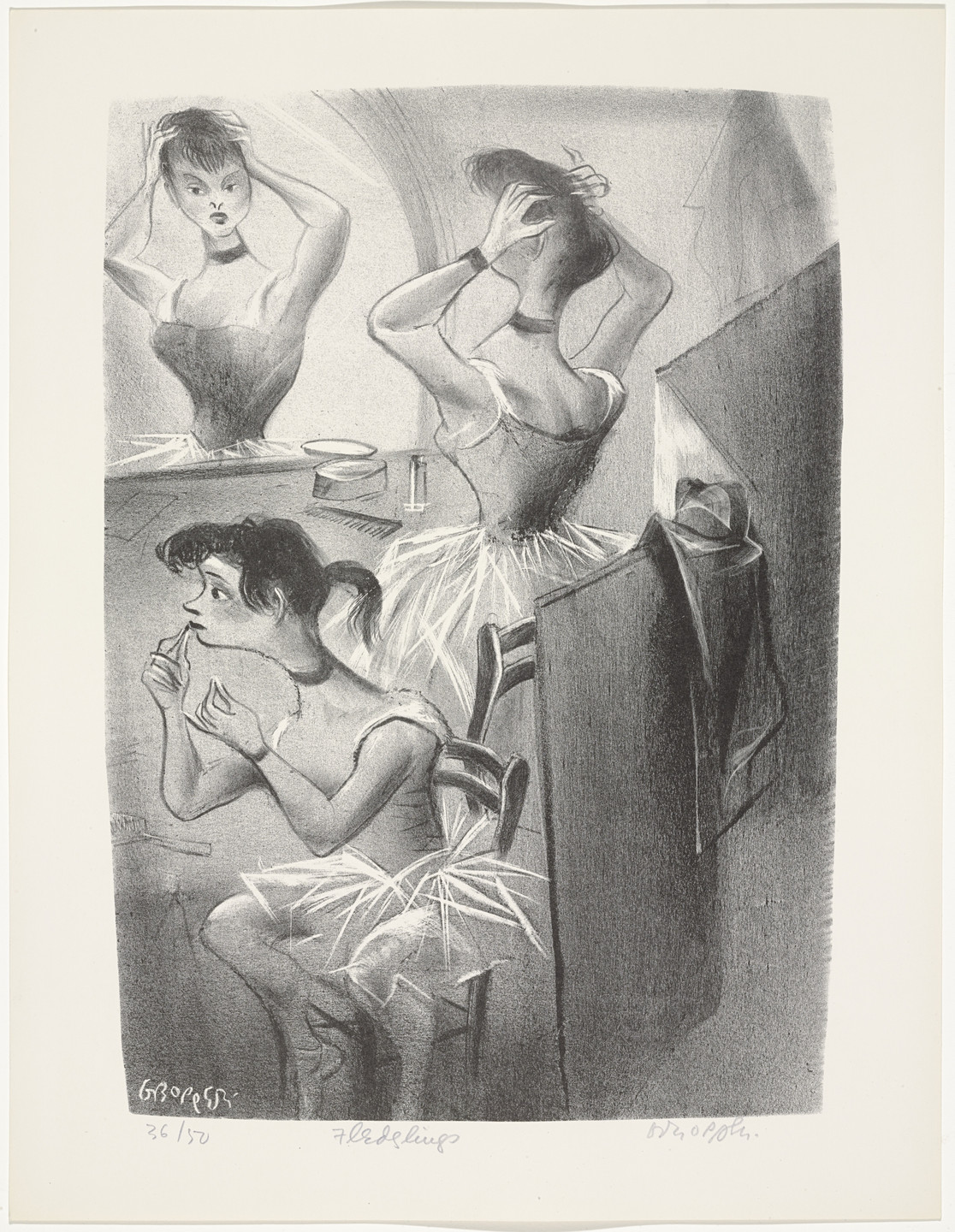 William Gropper. Fledglings from Capriccios. 1953–57