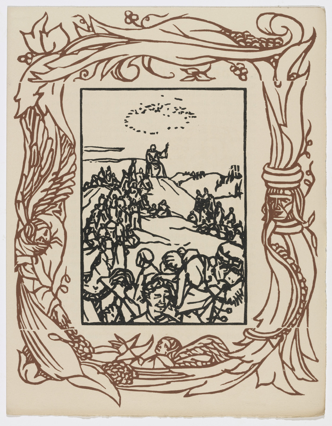 Émile Bernard. Plate (page 169) from Les Petites Fleurs de St. François (The Little Flowers of St. Francis). 1928