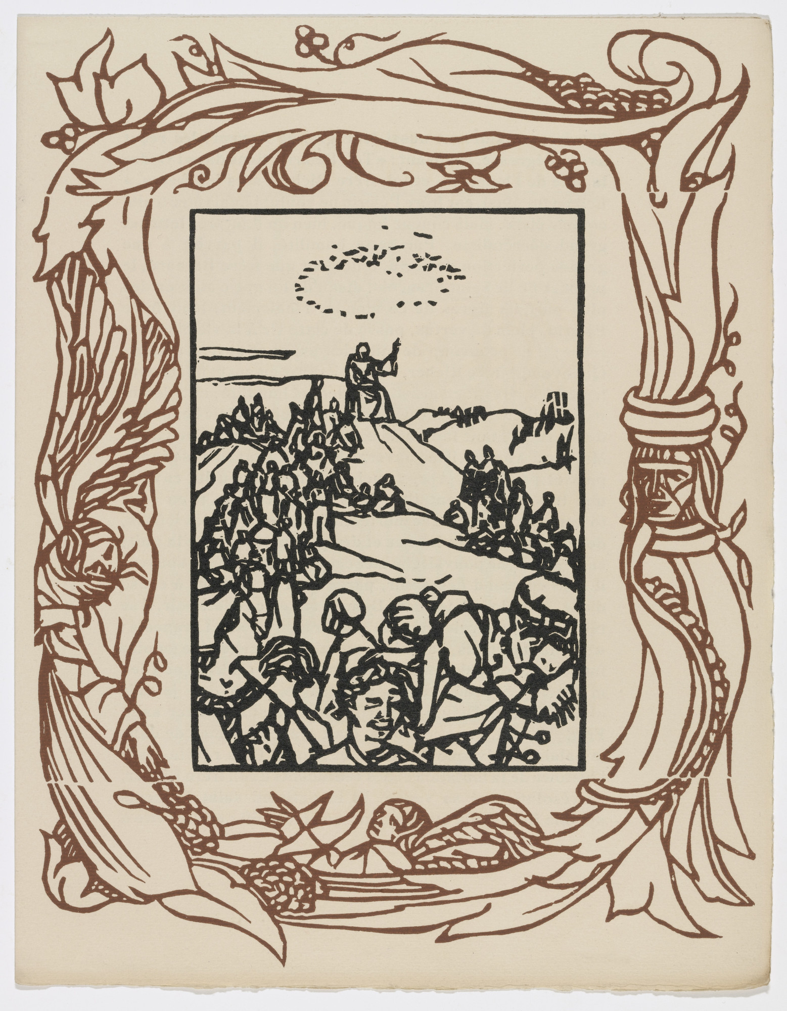 Émile Bernard. Plate (page 169) from Les Petites Fleurs de St. François (The Little Flowers of St. Francis)