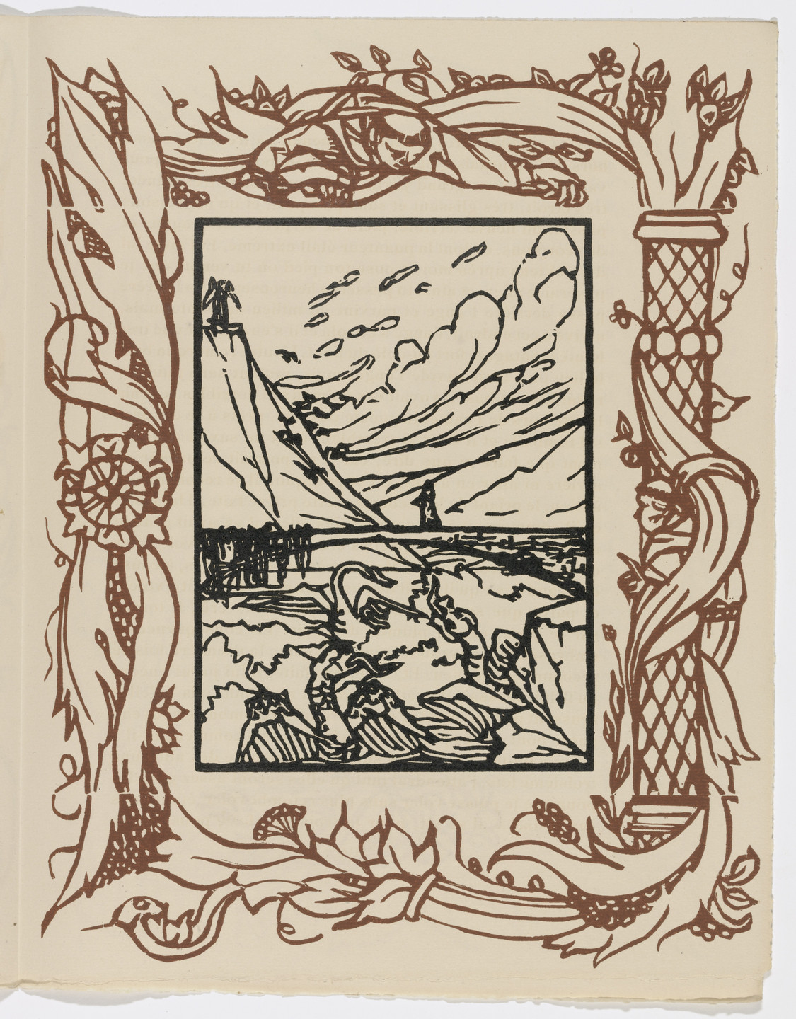 Émile Bernard. Plate (page 165) from Les Petites Fleurs de St. François (The Little Flowers of St. Francis). 1928