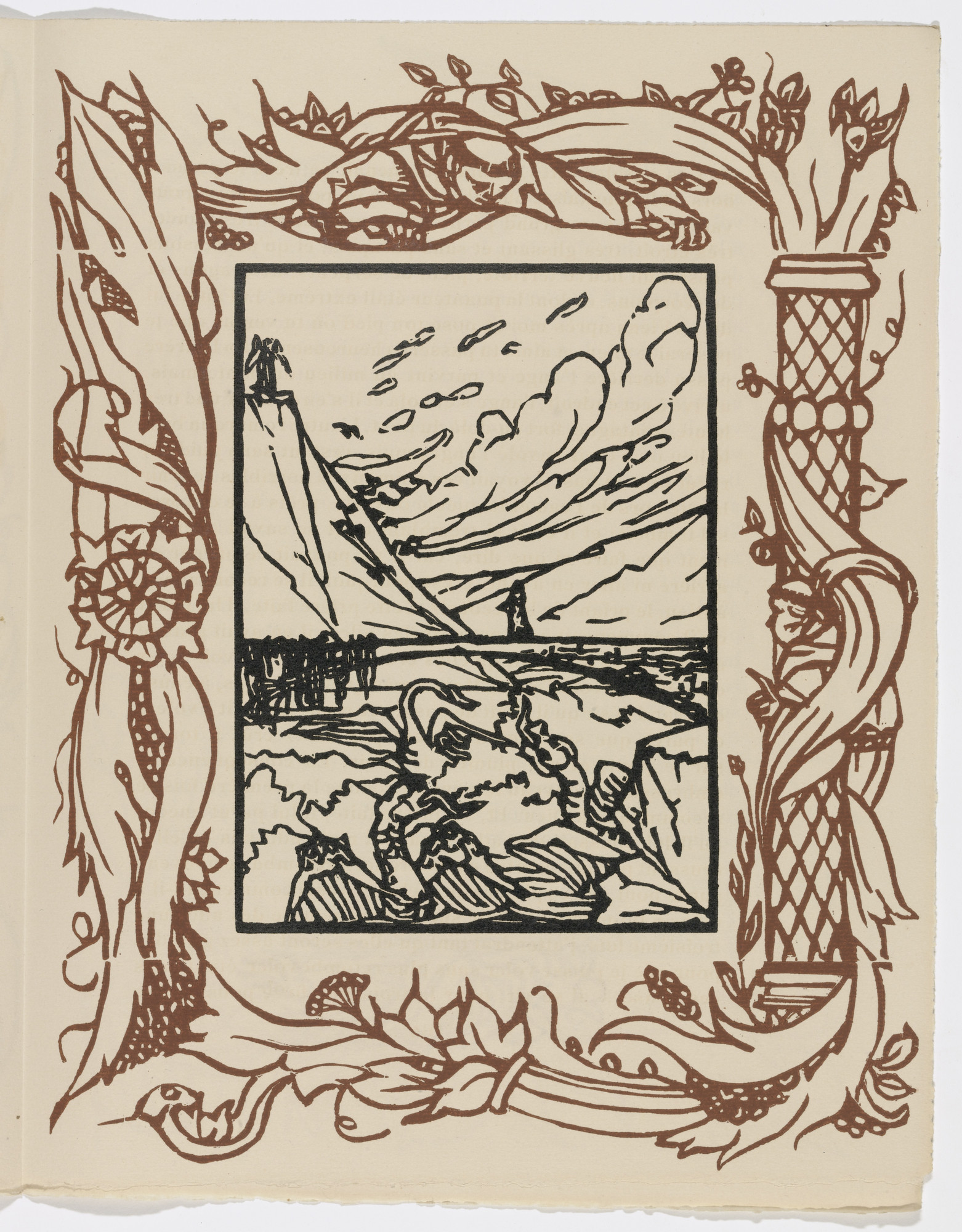 Émile Bernard. Plate (page 165) from Les Petites Fleurs de St. François (The Little Flowers of St. Francis)