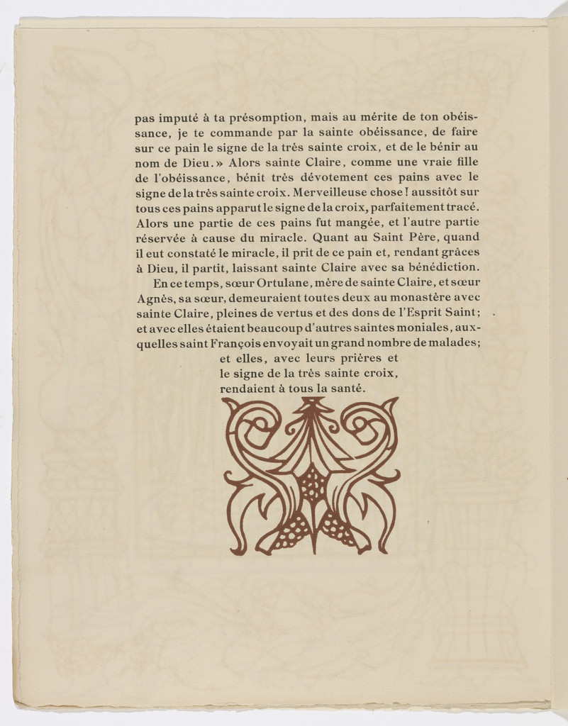 Tailpiece (page 198) from Les Petites Fleurs de St. François (The Little Flowers of St. Francis)