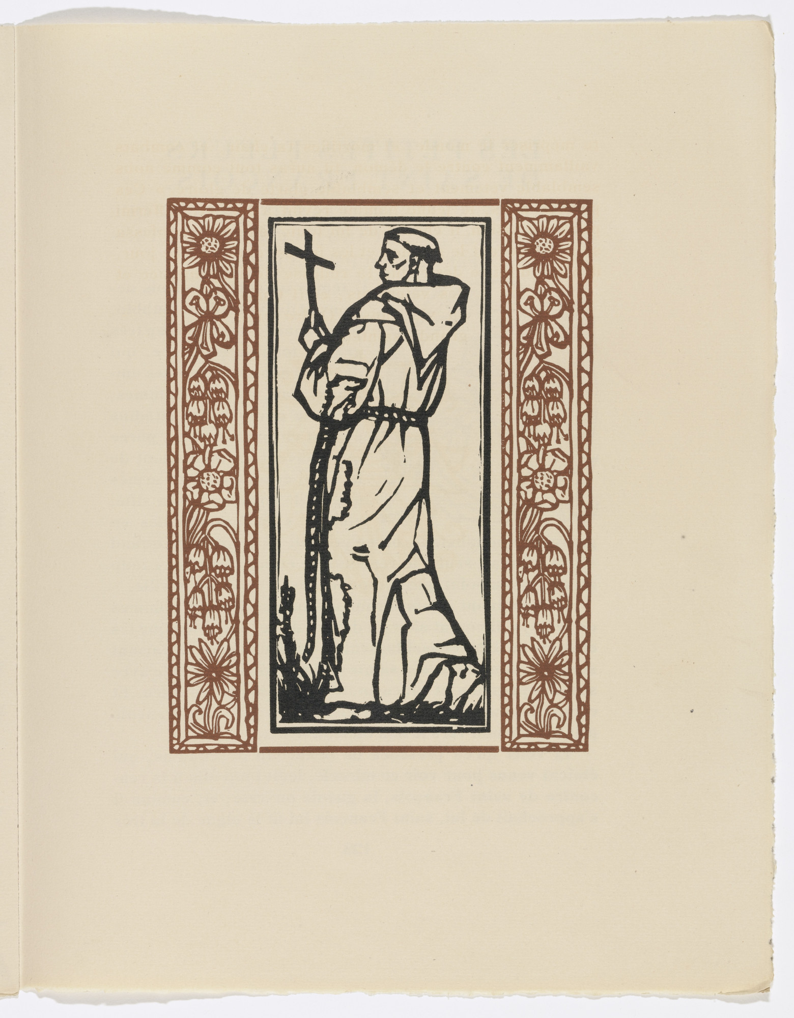 Émile Bernard. Plate (page 127) from Les Petites Fleurs de St. François (The Little Flowers of St. Francis)