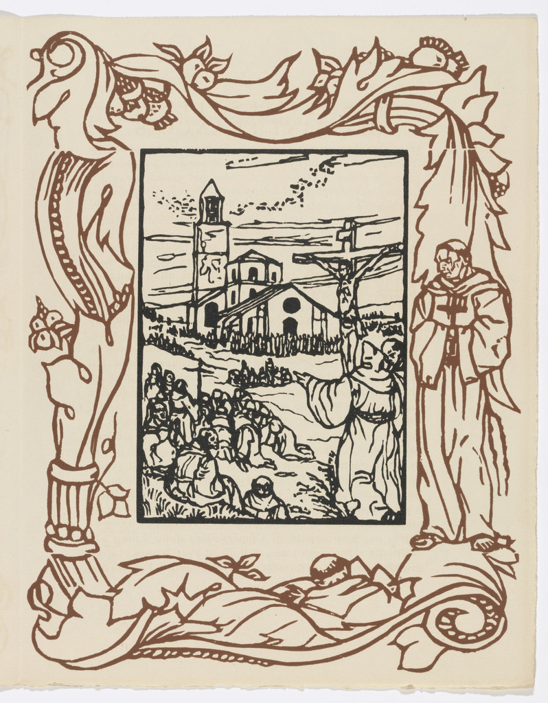 Plate (page 109) from Les Petites Fleurs de St. François (The Little Flowers of St. Francis)