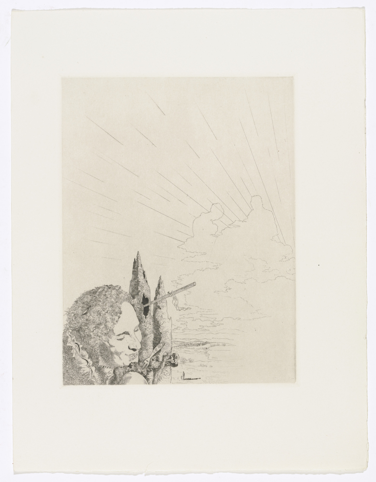 Salvador Dalí. Plate (facing page 10) from Les Chants de Maldoror (The Songs of Maldoror)