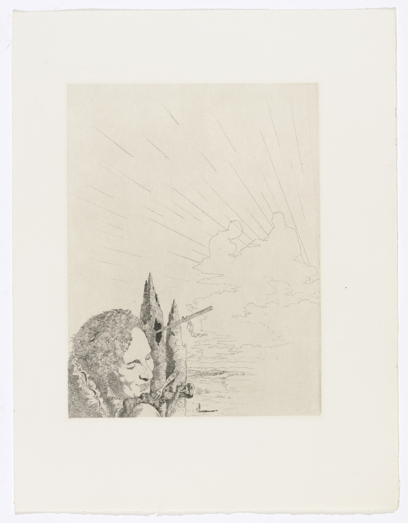 Plate (facing page 10) from Les Chants de Maldoror (The Songs of Maldoror) by Salvador Dalí