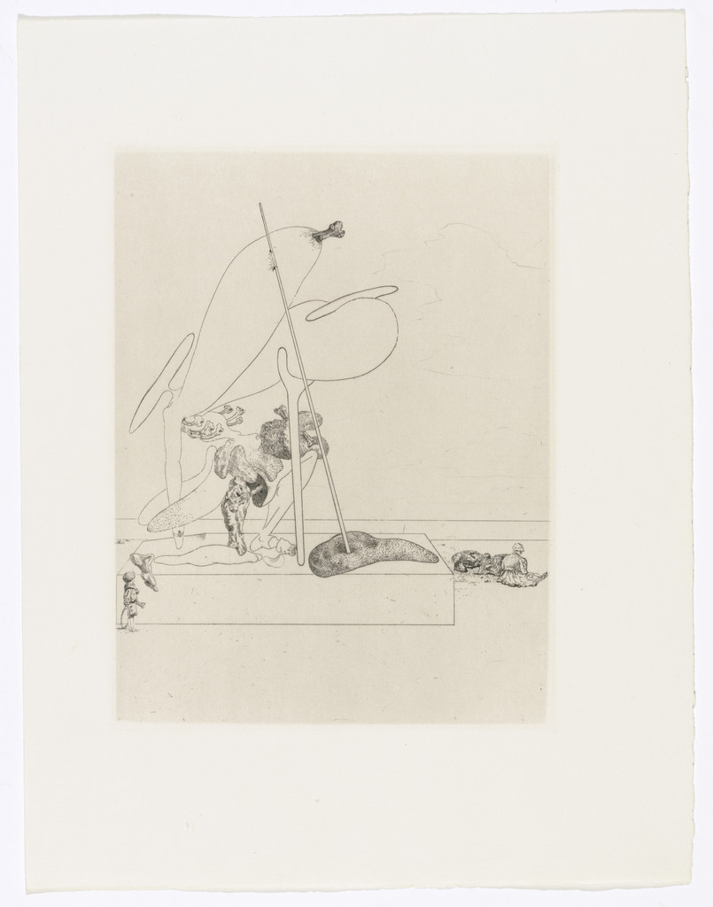 Plate (facing page 70) from Les Chants de Maldoror (The Songs of Maldoror) by Salvador Dalí