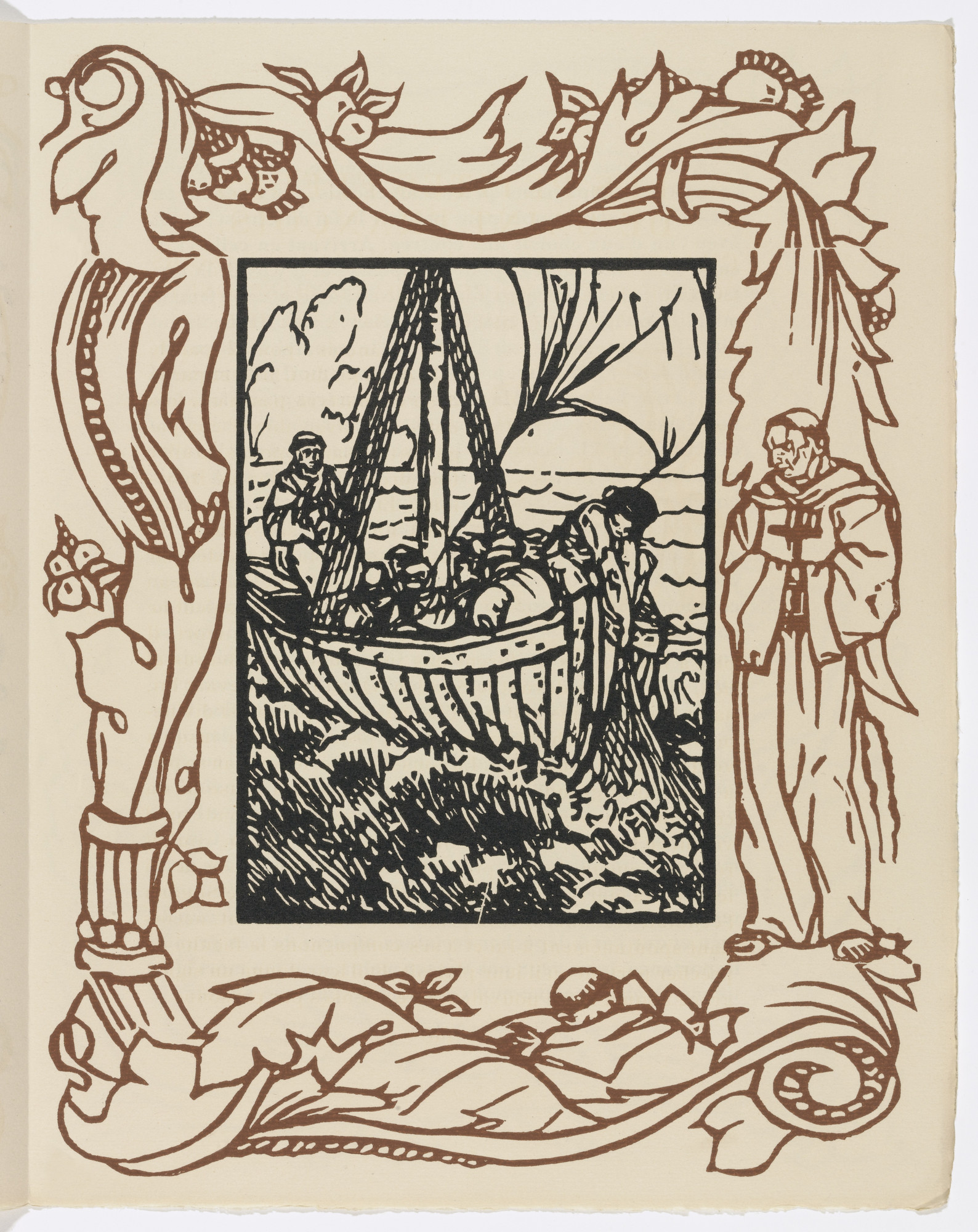 Émile Bernard. Plate (page 141) from Les Petites Fleurs de St. François (The Little Flowers of St. Francis)
