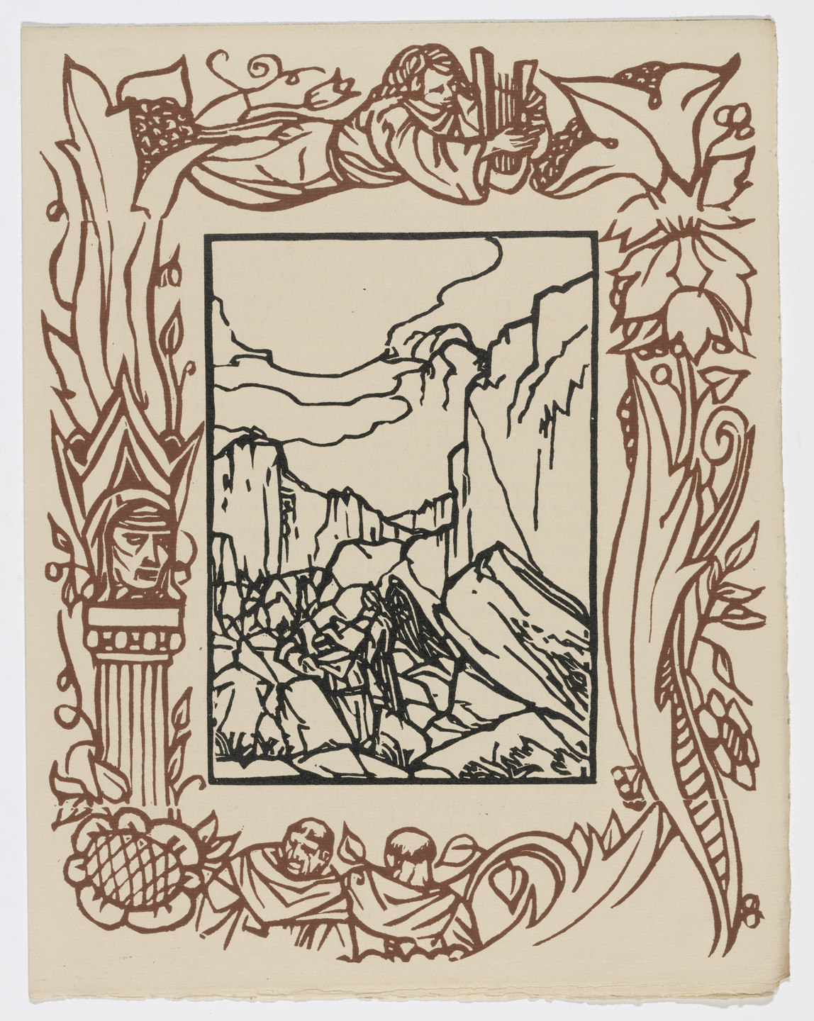 Émile Bernard. Plate (page 161) from Les Petites Fleurs de St. François (The Little Flowers of St. Francis). 1928