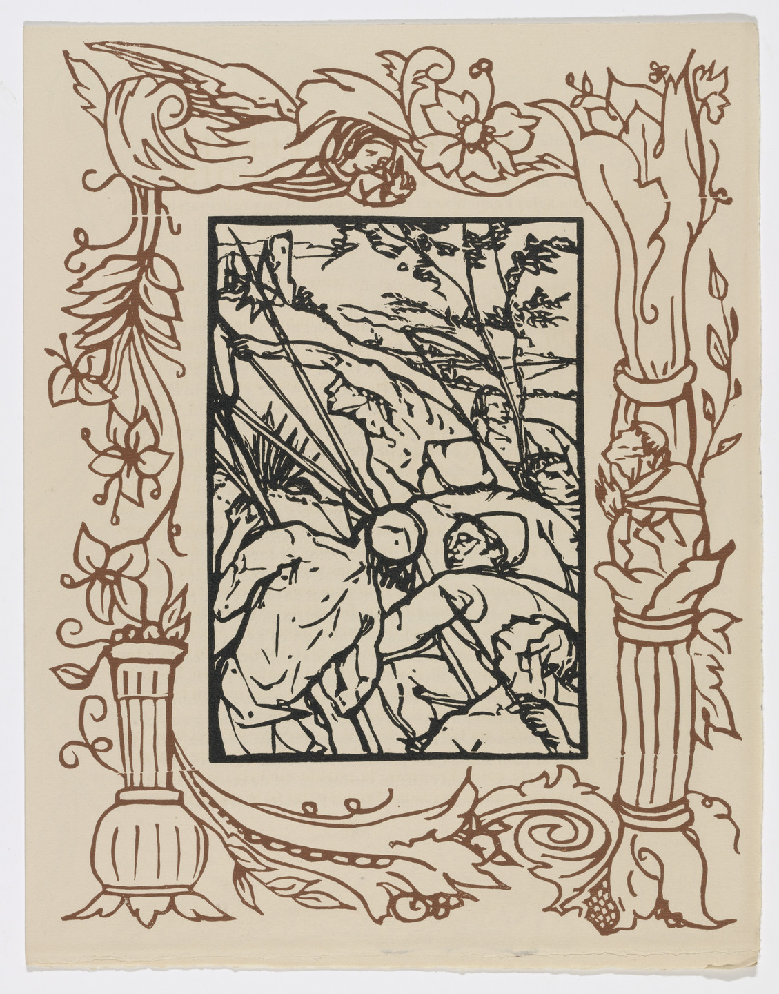 Émile Bernard. Plate (page 129) from Les Petites Fleurs de St. François (The Little Flowers of St. Francis). 1928