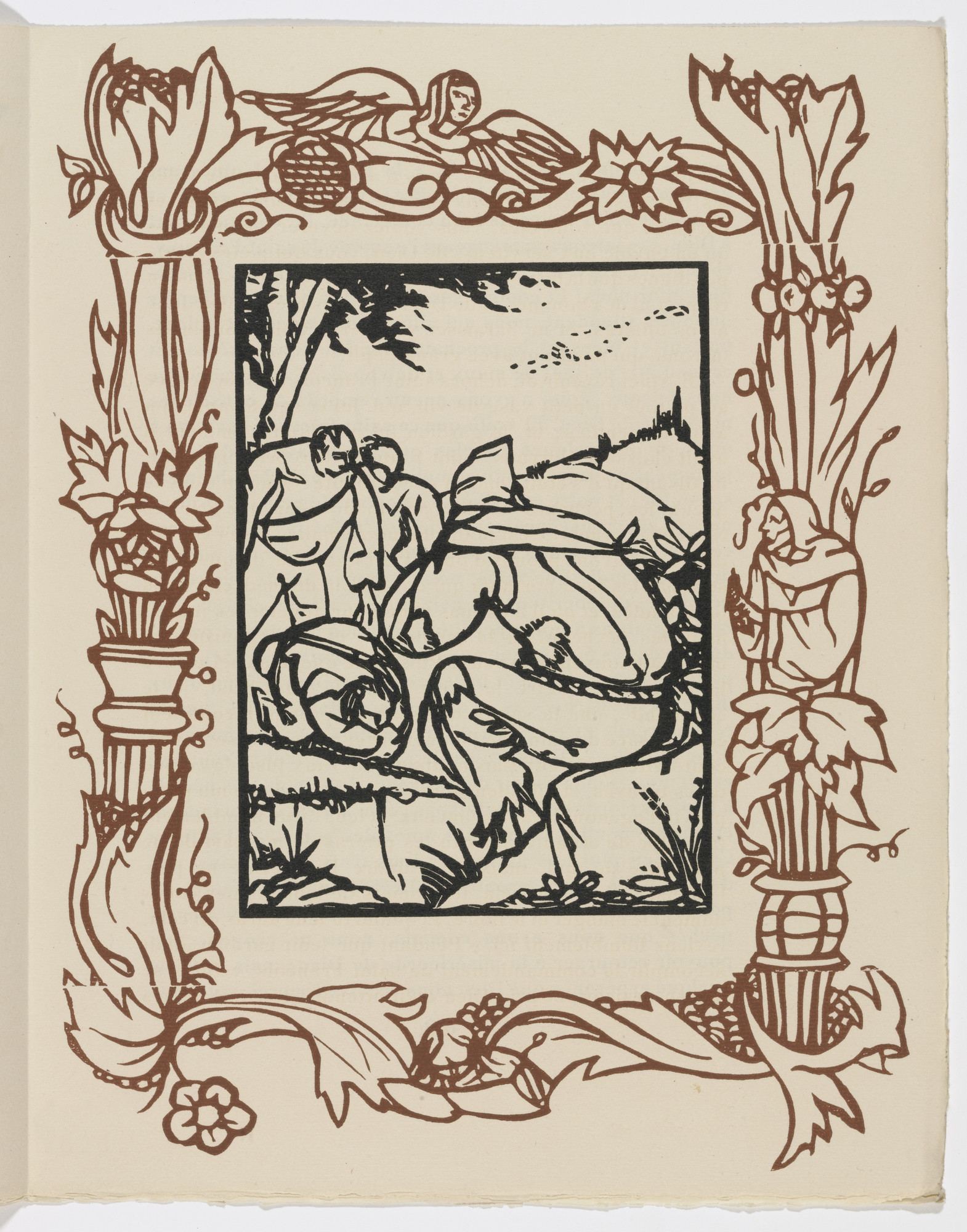Émile Bernard. Plate (page 157) from Les Petites Fleurs de St. François (The Little Flowers of St. Francis)