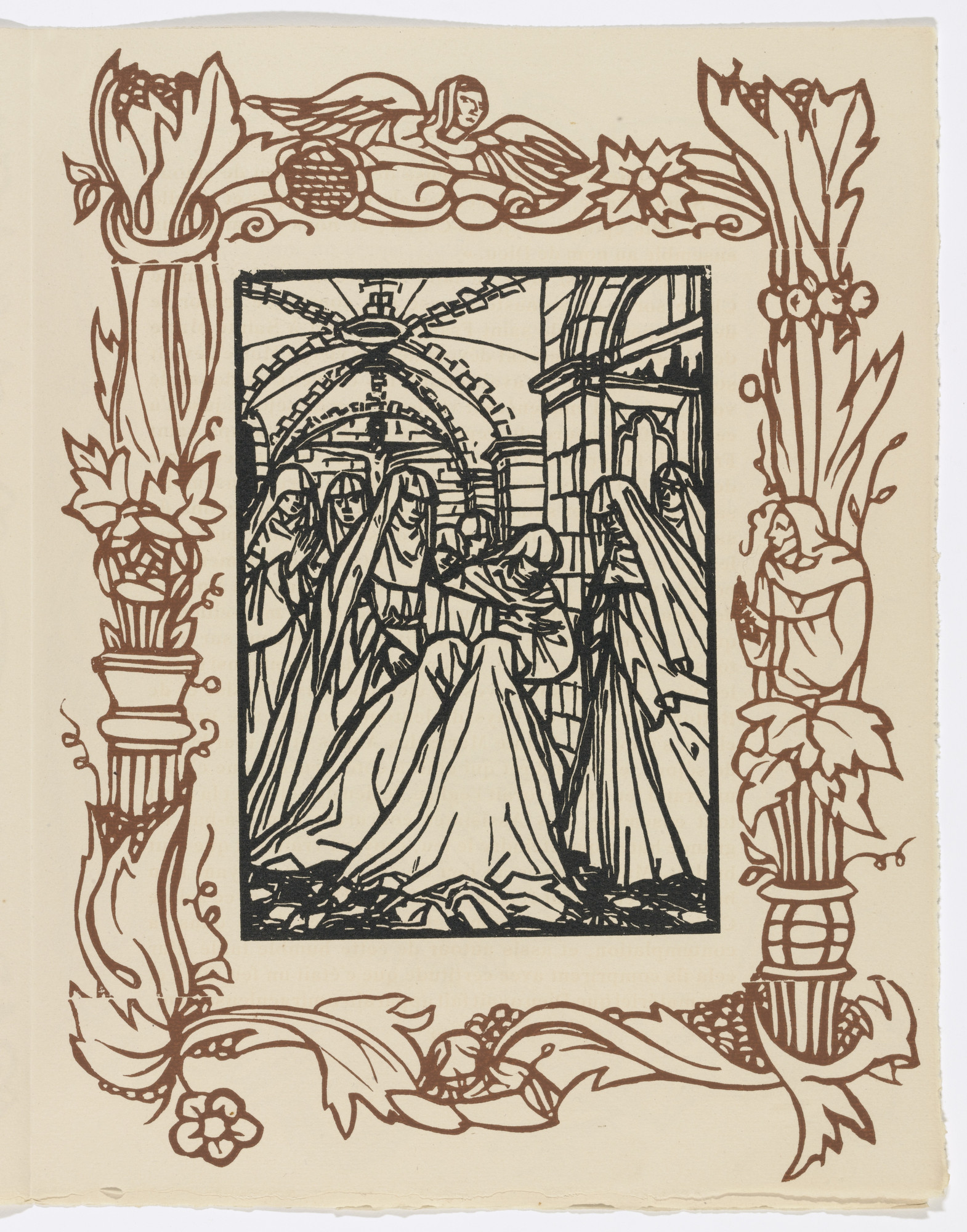 Émile Bernard. Plate (page 93) from Les Petites Fleurs de St. François (The Little Flowers of St. Francis)