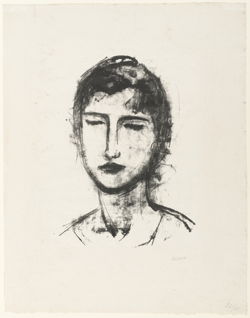 Head and Shoulders of a Girl (Kopf und Schulter eines Mädchens)