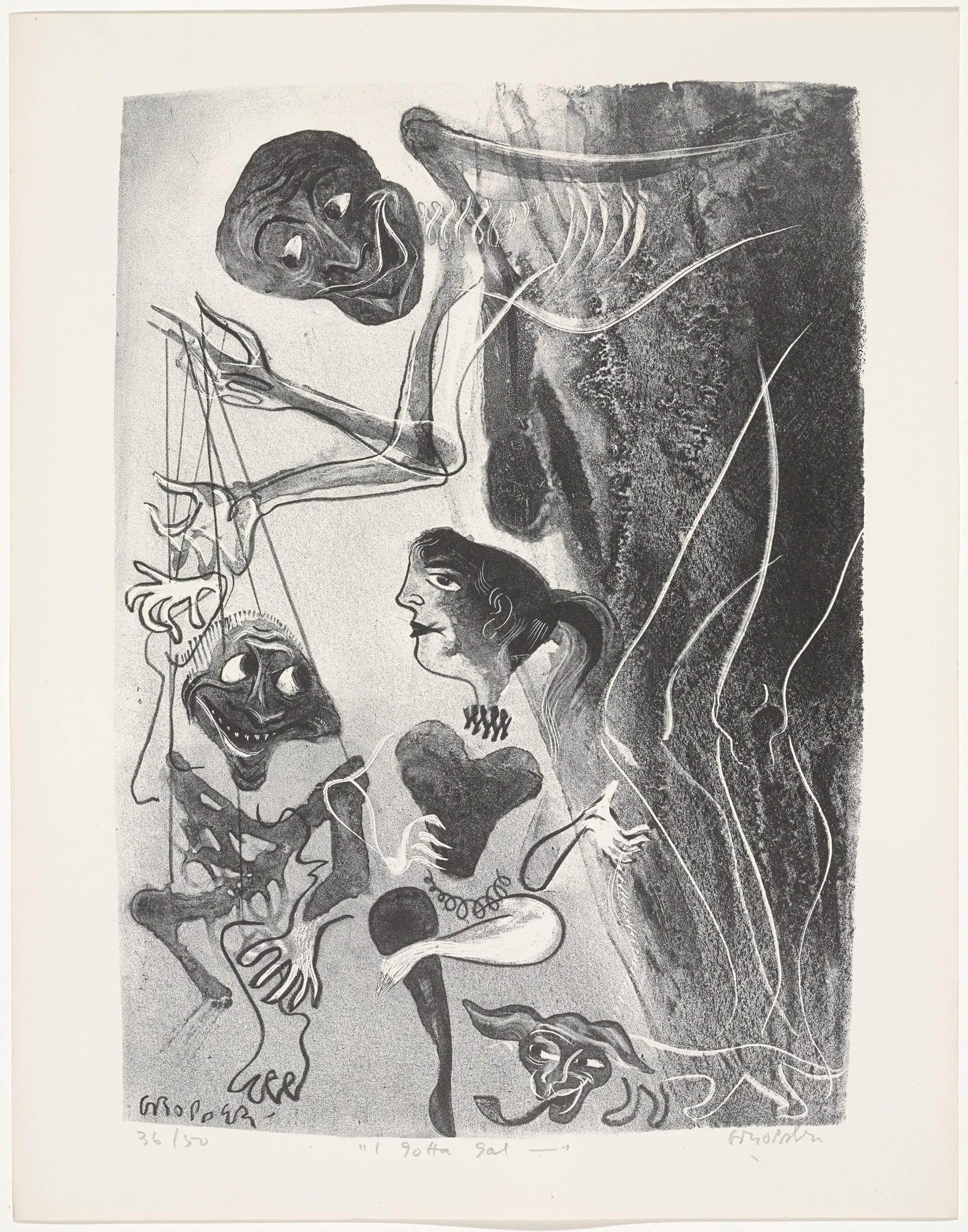 William Gropper. I Gotta Gal from Capriccios
