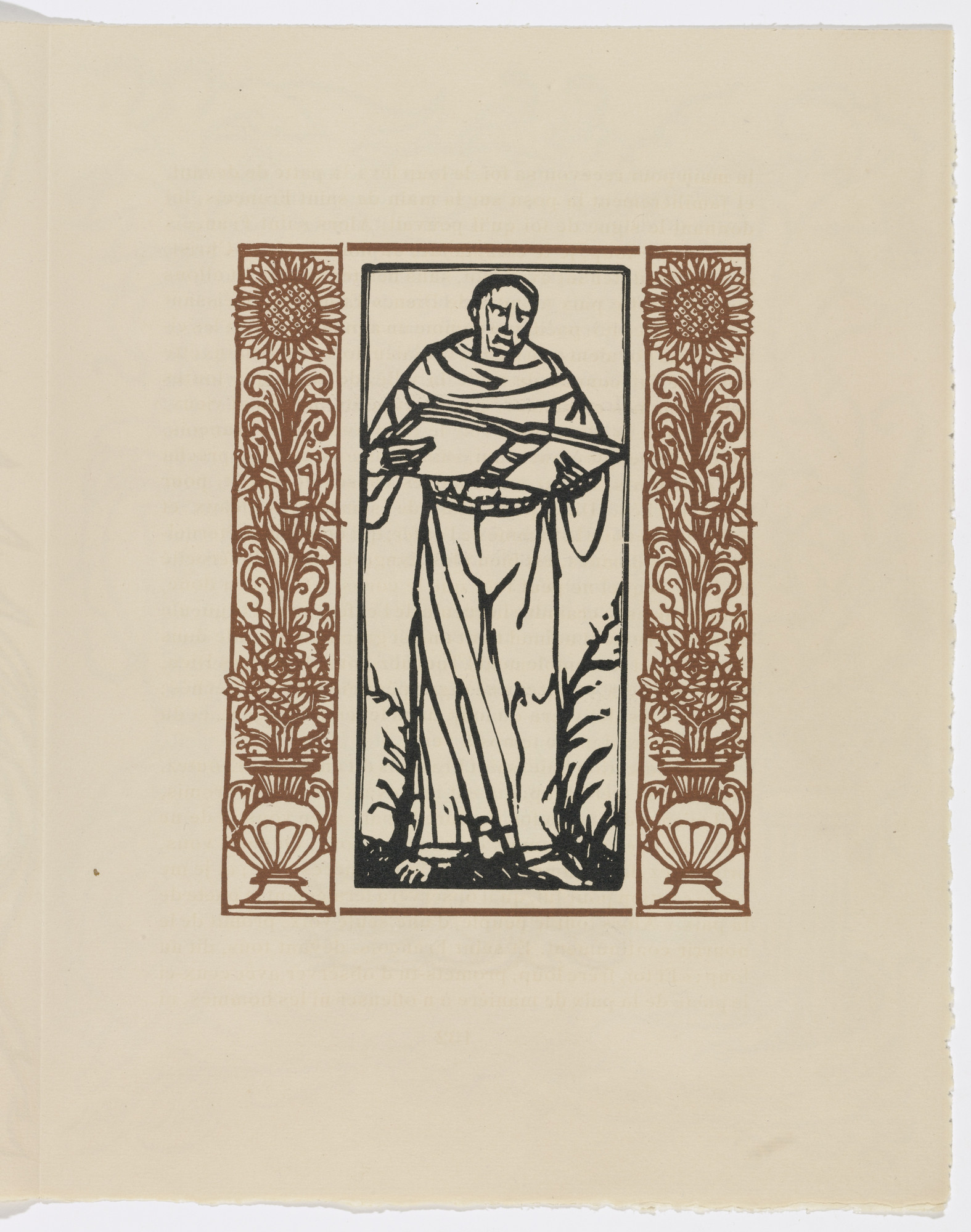 Émile Bernard. Plate (page 133) from Les Petites Fleurs de St. François (The Little Flowers of St. Francis)