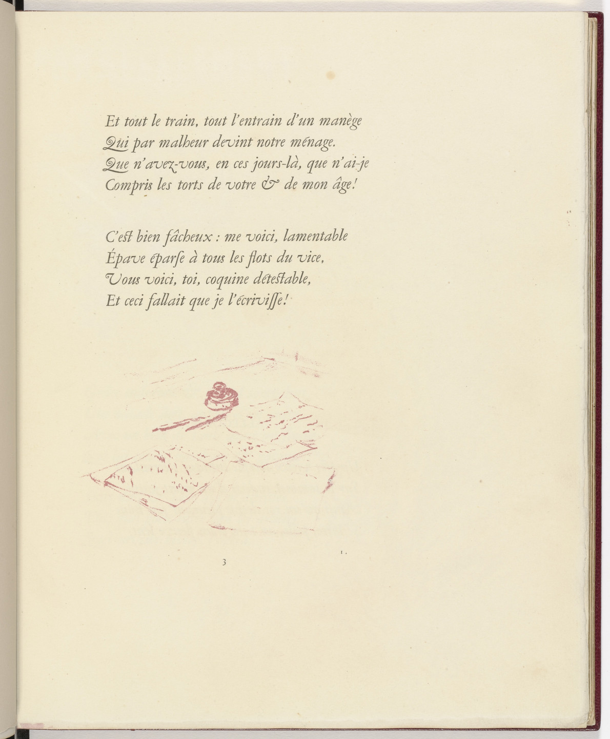 Pierre Bonnard. Tailpiece (page 3) from Parallèlement (In Parallel). 1900