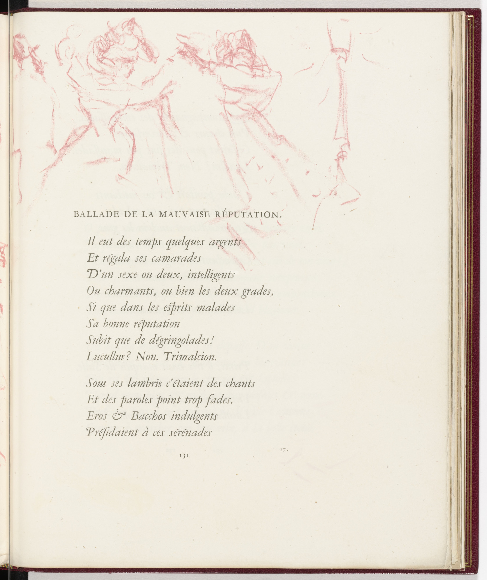 Pierre Bonnard. In-text plate (page 131) from Parallèlement (In Parallel)