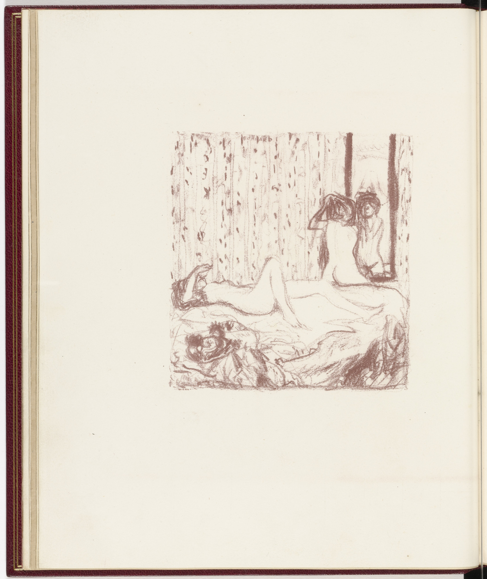 Pierre Bonnard. Frontispiece (folio 3 verso) from Parallèlement (In Parallel)