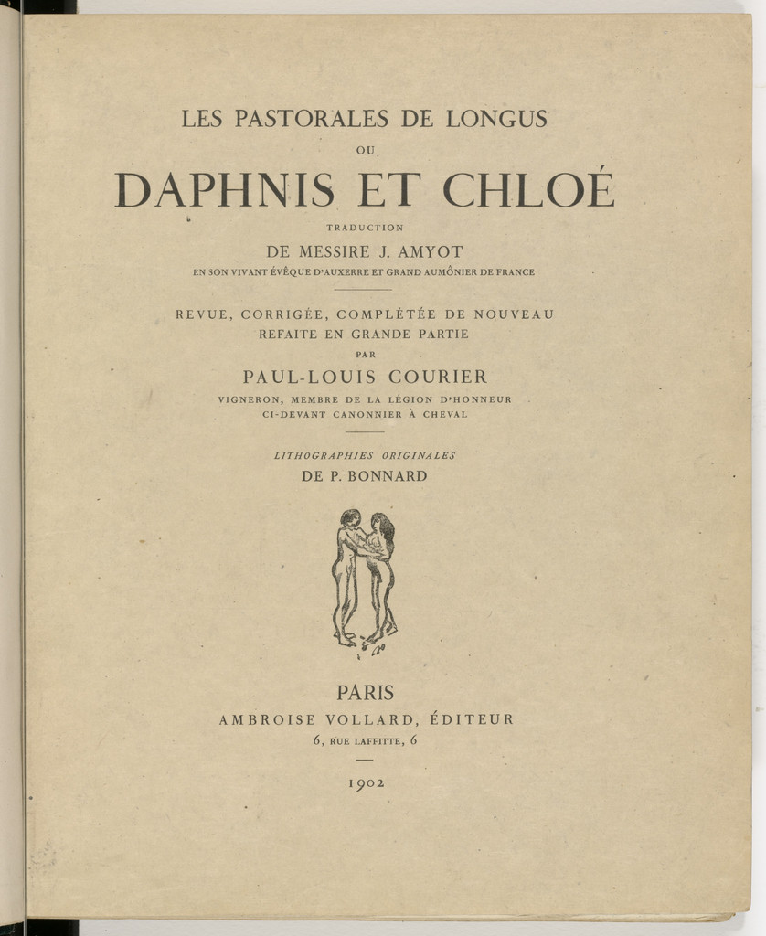 Wrapper front from Daphnis et Chloé