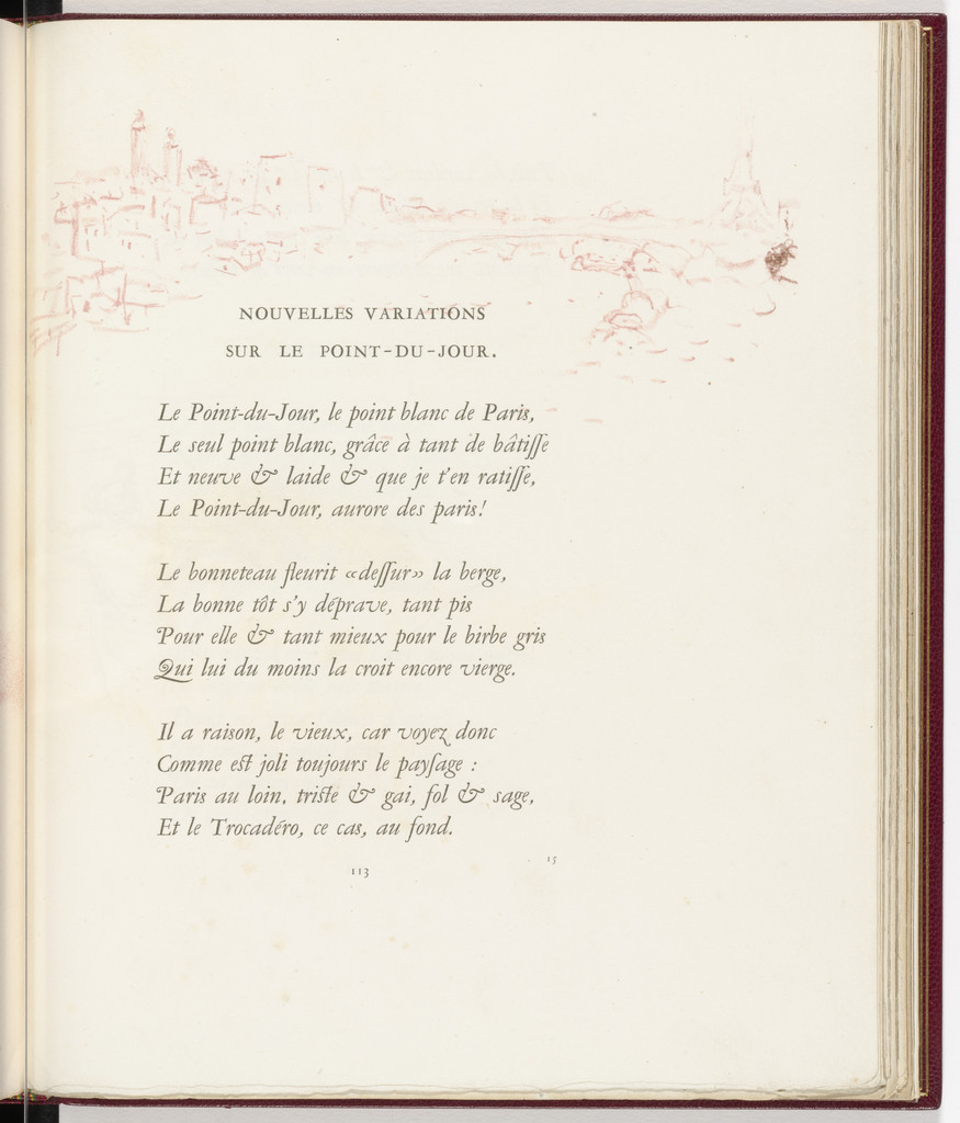 In-text plate (page 113) from Parallèlement (In Parallel)