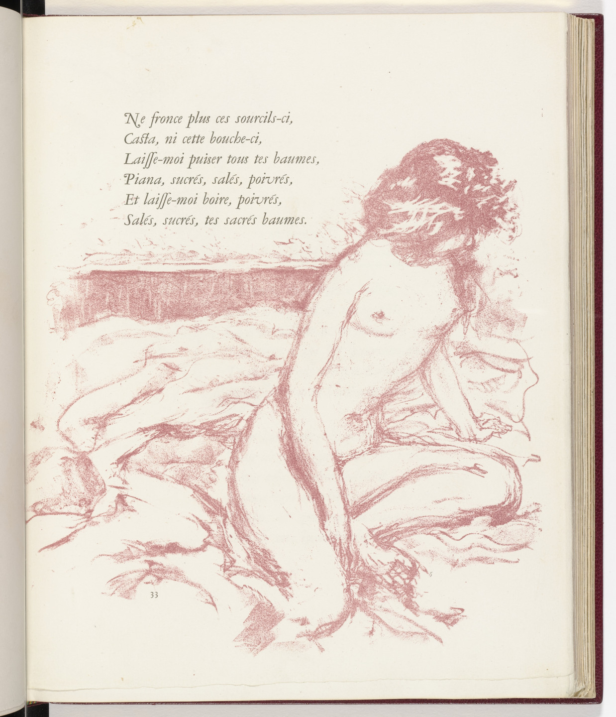 Pierre Bonnard. In-text plate (page 33) from Parallèlement (In Parallel). 1900