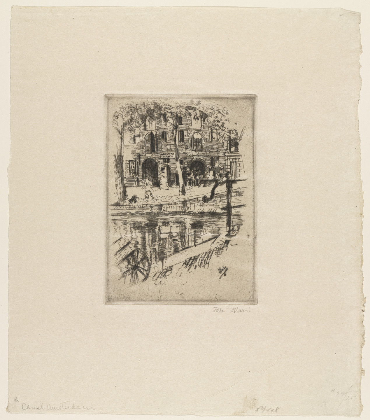 John Marin. Canal, Amsterdam. 1906