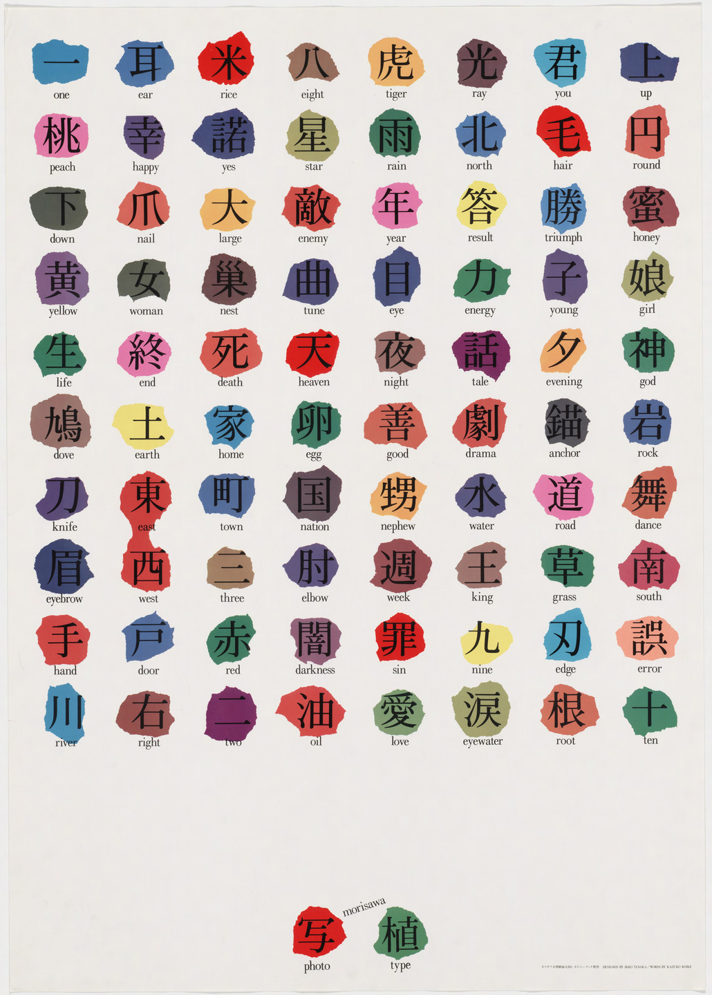 Ikko Tanaka. Morisawa Photosetting Co.. 1973