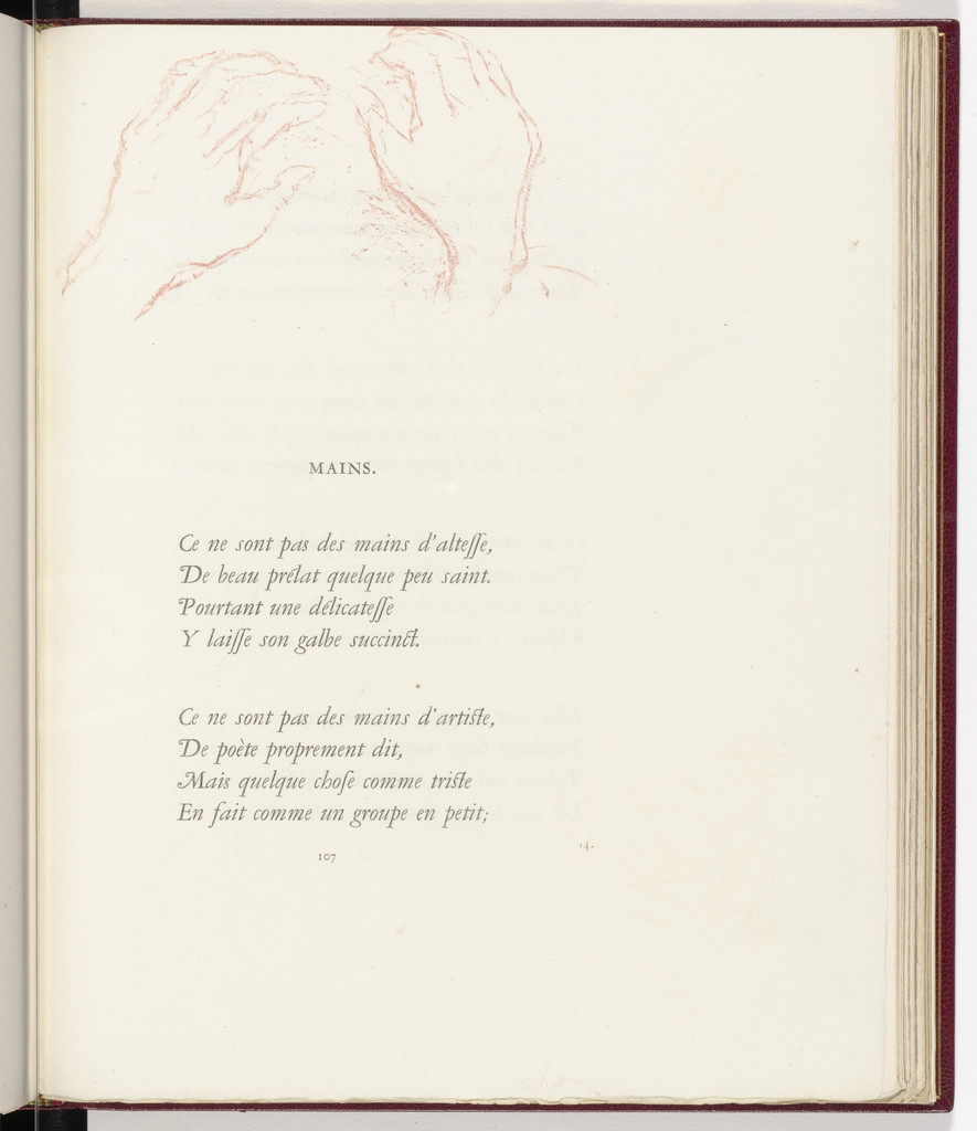 Headpiece (page 107) from Parallèlement (In Parallel)