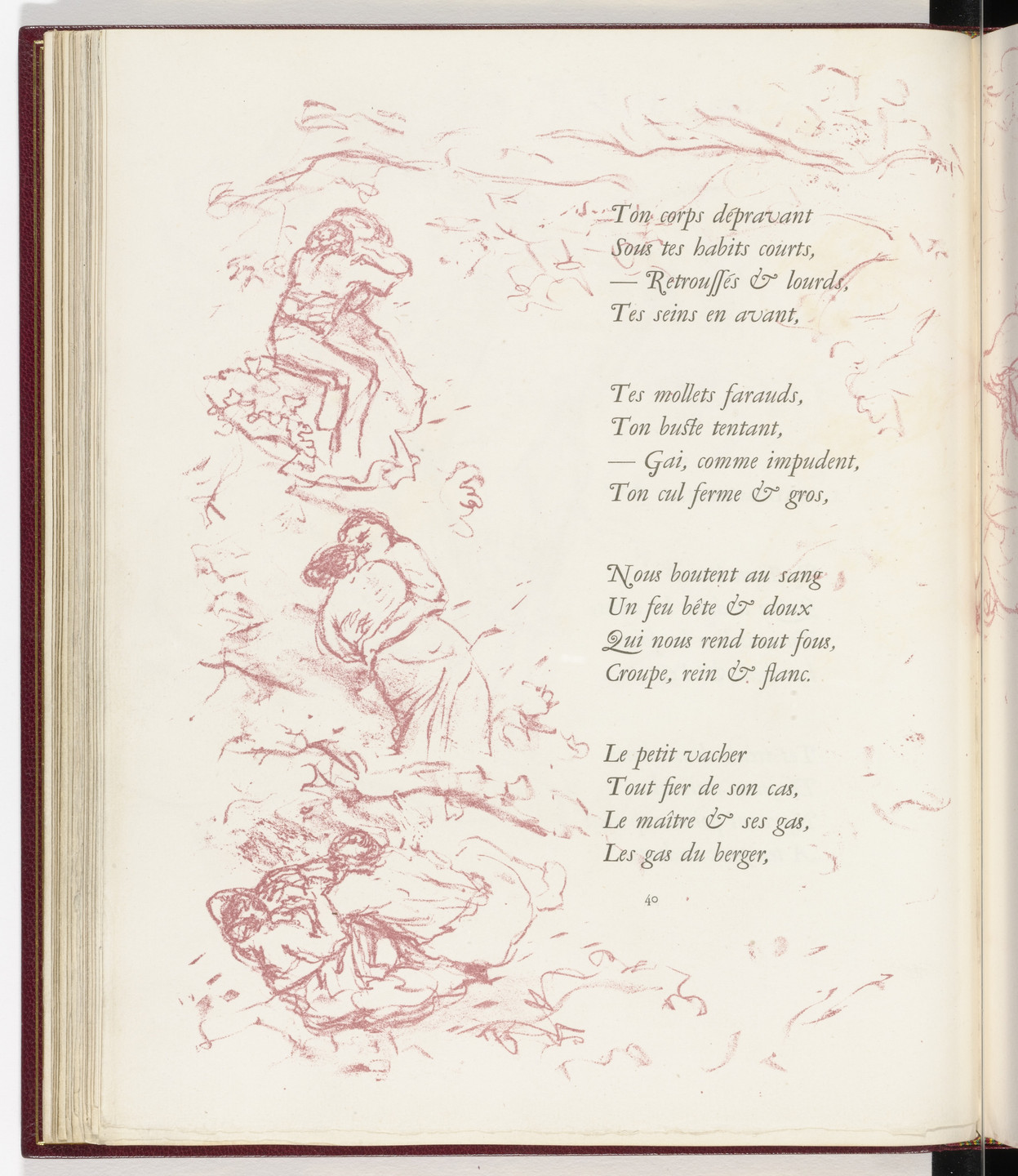 Pierre Bonnard. In-text plate (page 40) from Parallèlement (In Parallel). 1900