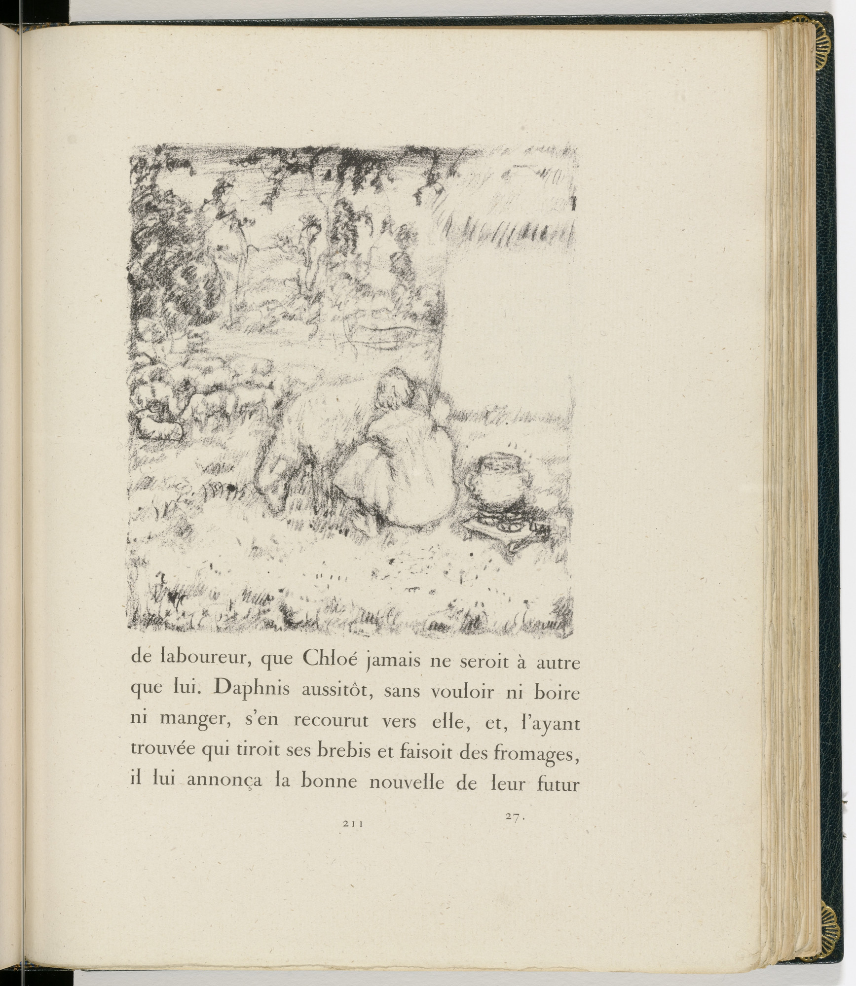 Pierre Bonnard. In-text plate (page 211) from Daphnis et Chloé