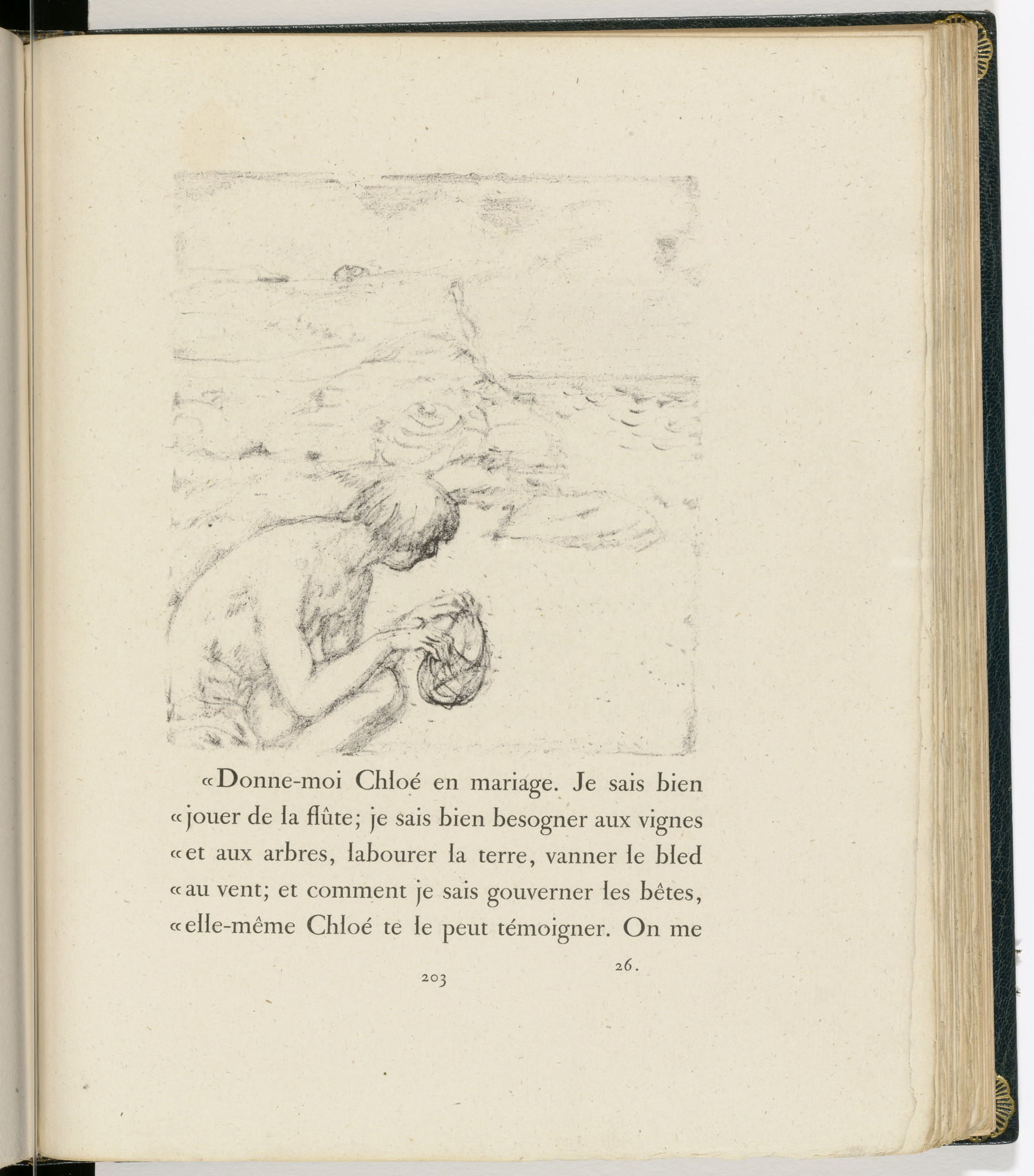Pierre Bonnard. In-text plate (page 203) from Daphnis et Chloé