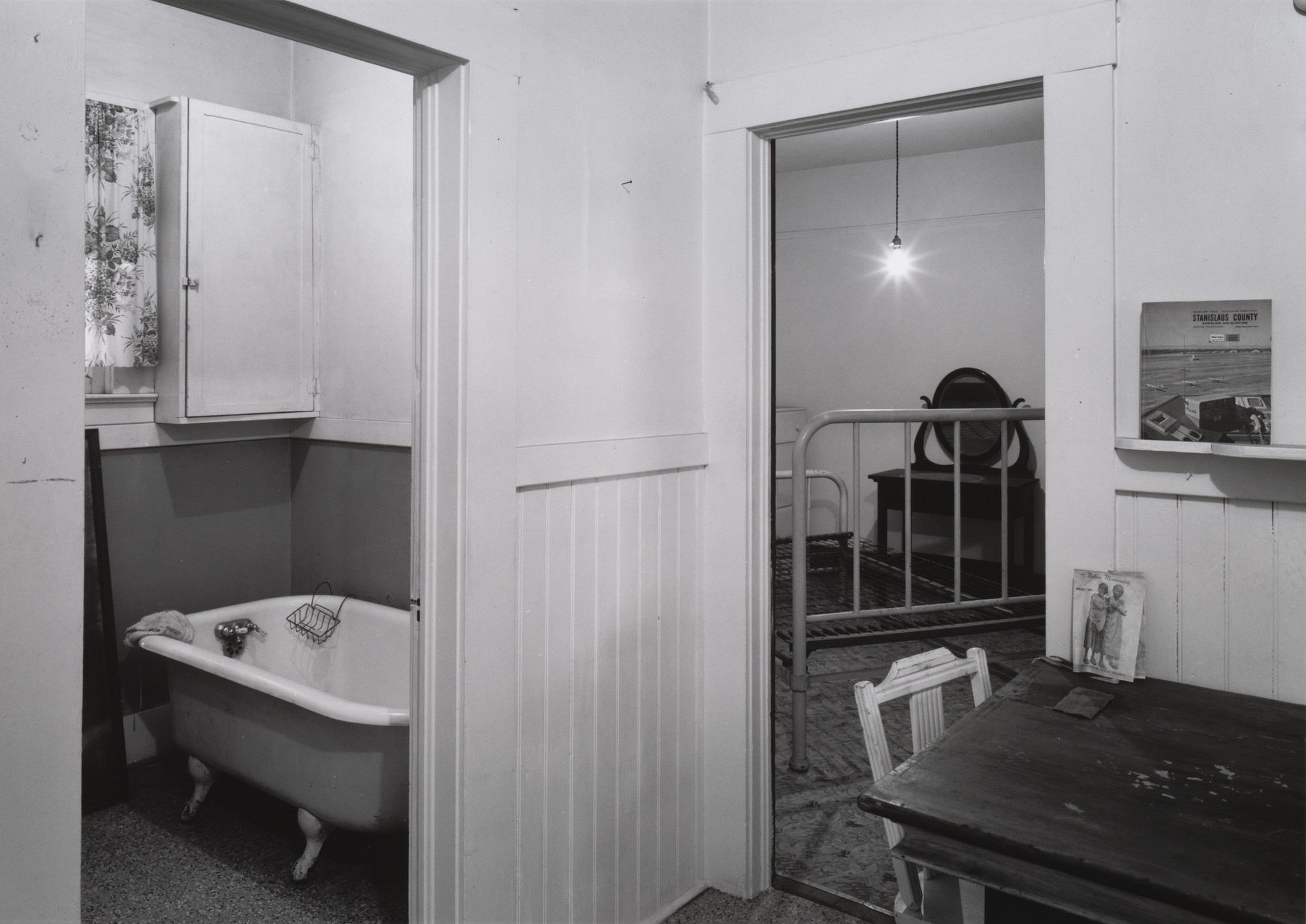 Chauncey Hare. Escalon Hotel before demolishment, San Joaquin Valley, California. May 1968