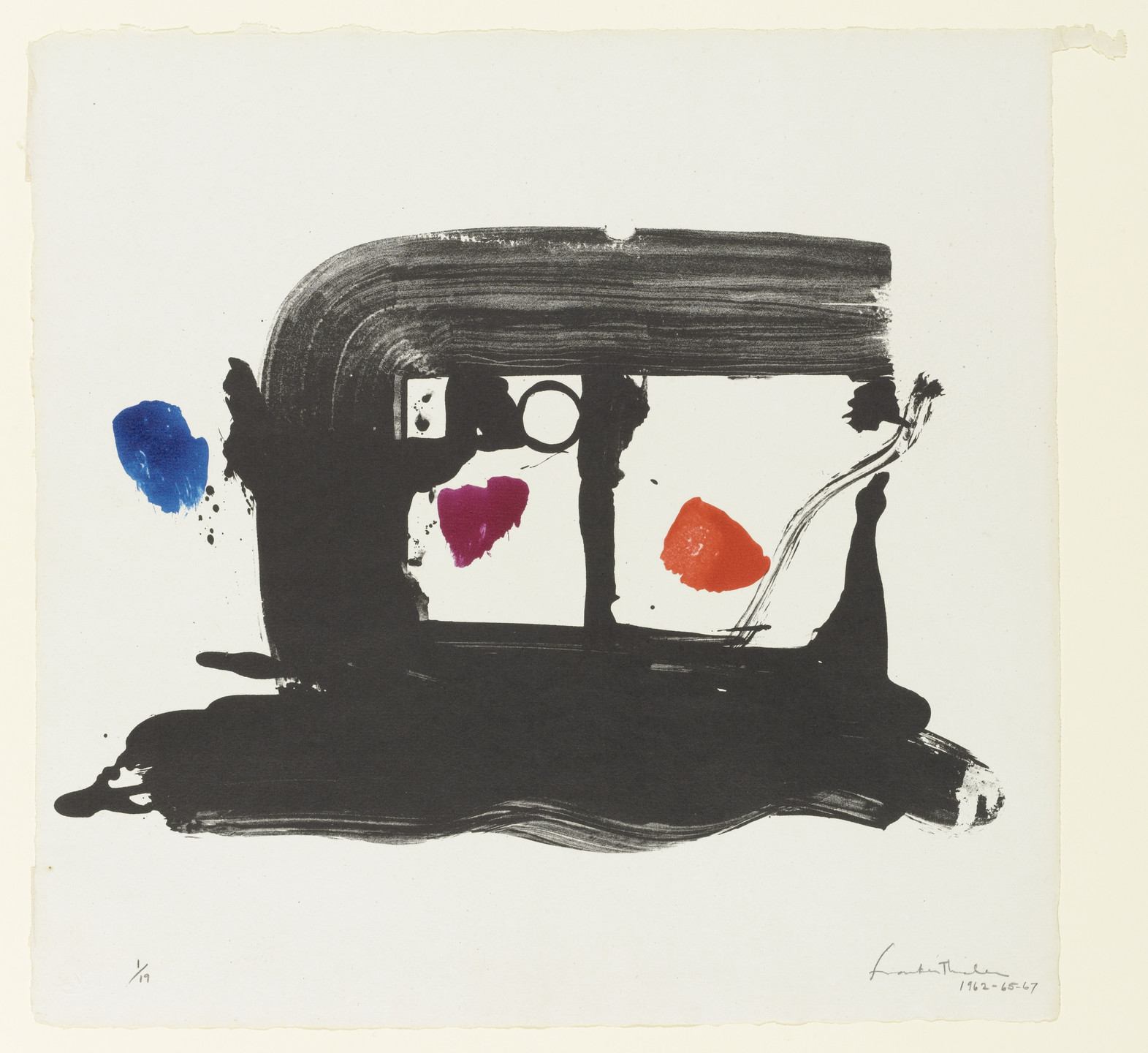 Helen Frankenthaler. Post Card for James Schuyler. 1962–67, published 1967