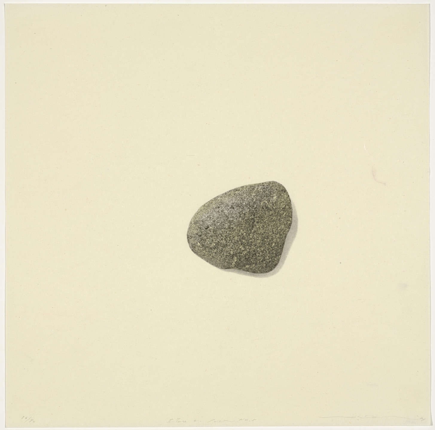 Shoichi Ida. Surface is the Between, Stone on Paper No. 5. 1977