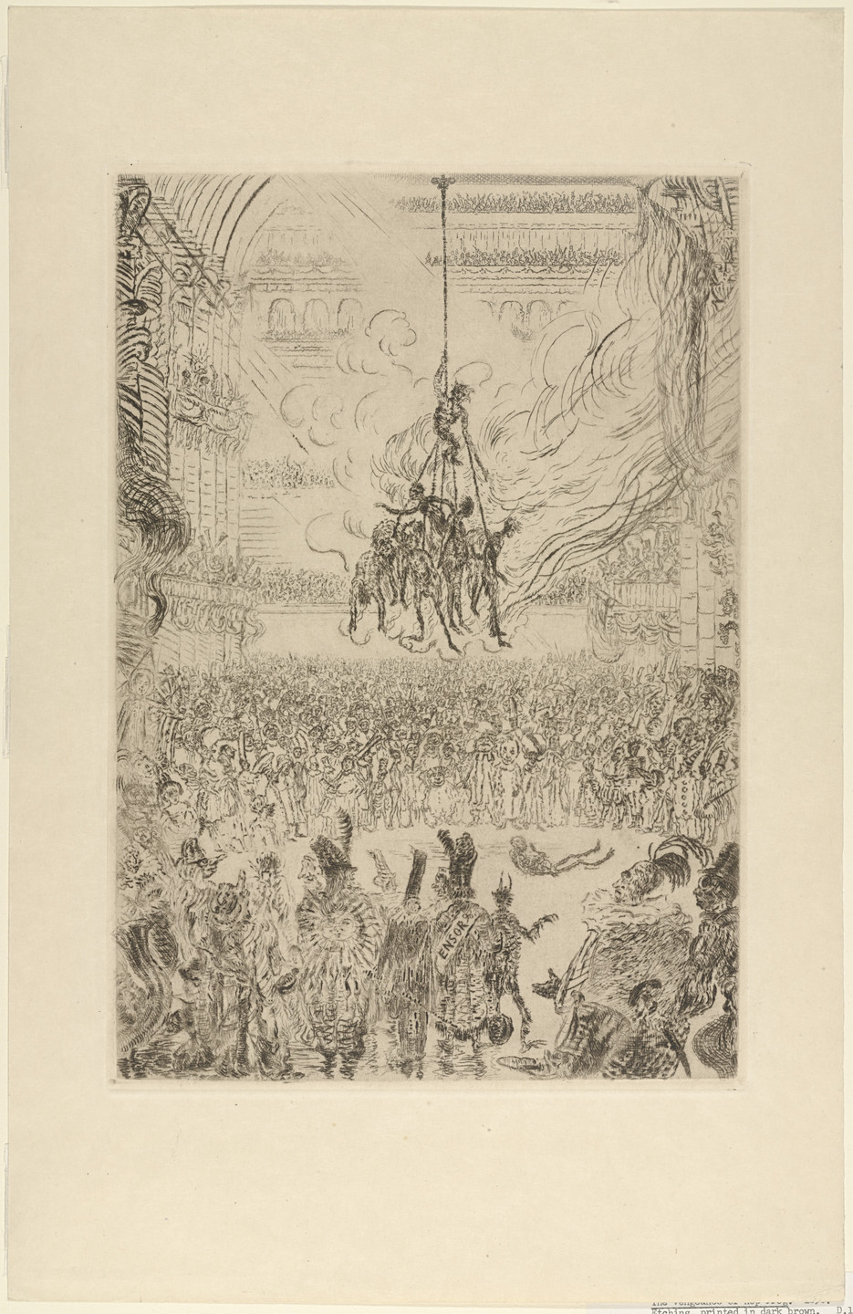 James Ensor. Hop-Frog&#39;s Revenge (La Vengeance de Hop-Frog). 1898
