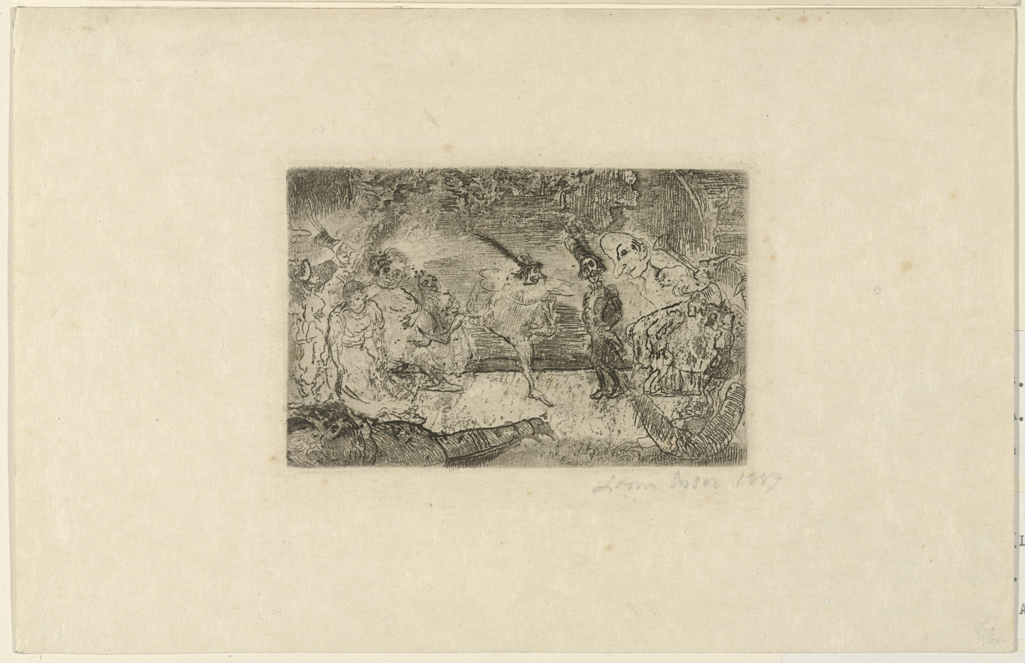 James Ensor. The Fantastic Ball ( Le bal fantastique )