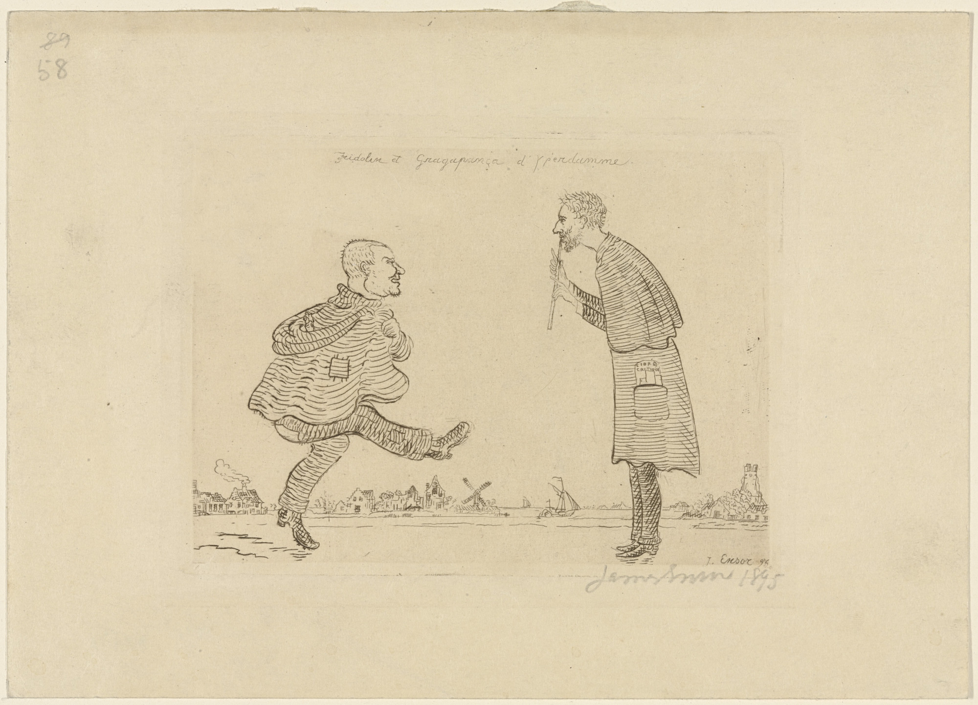 James Ensor. Fridolin and Gragapança of Yperdamme