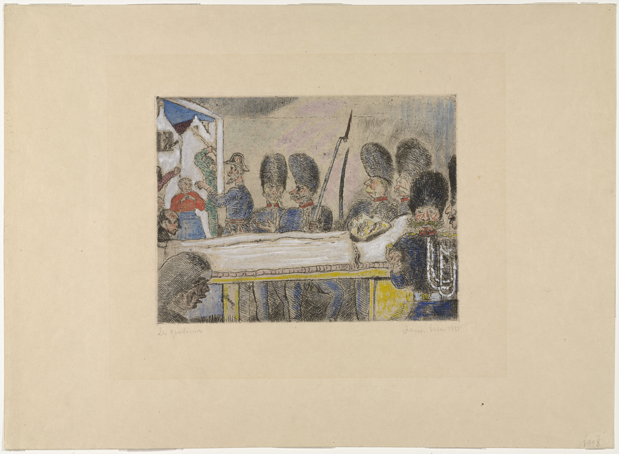 James Ensor. The Gendarmes ( Les Gendarmes ), state IV