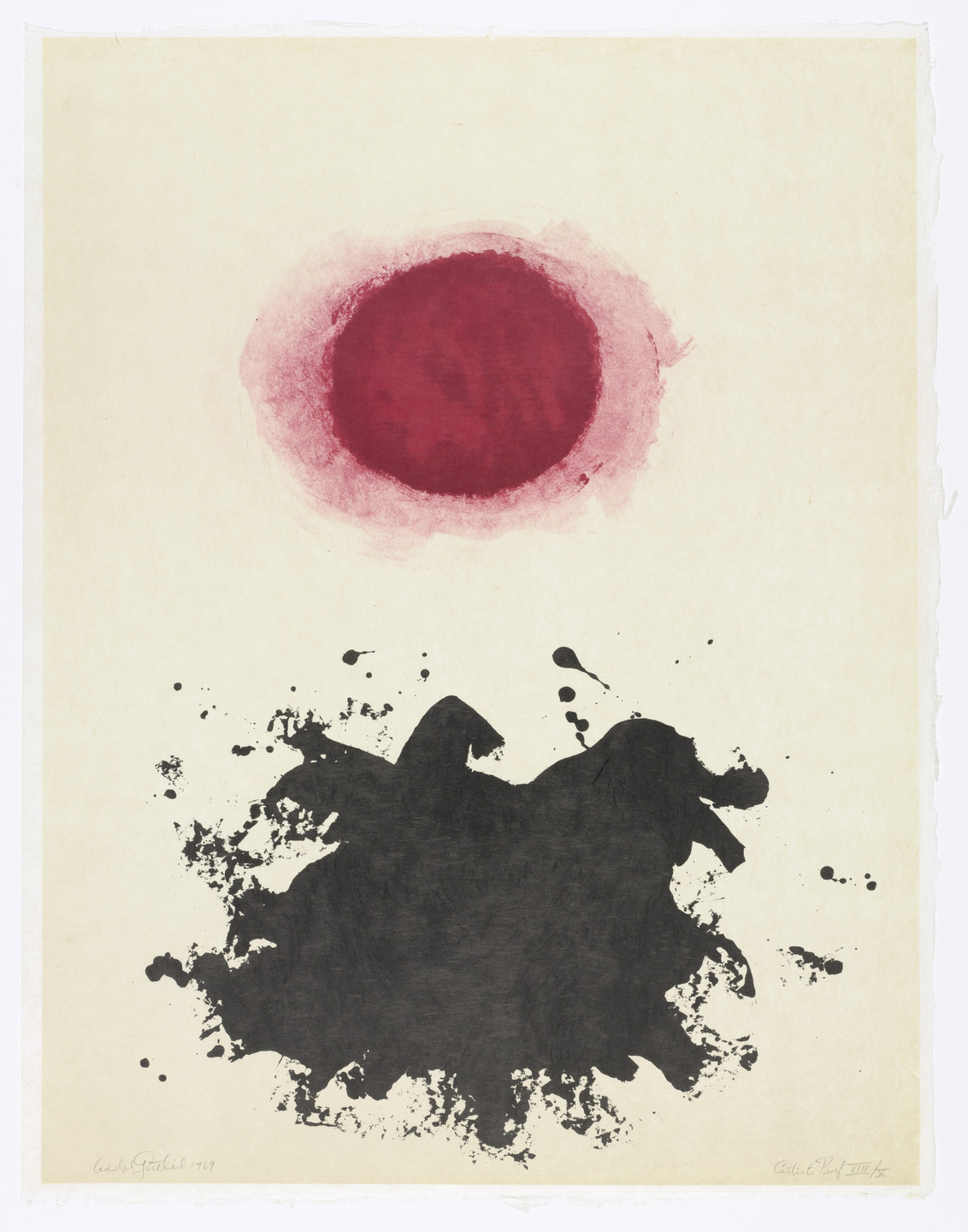 Adolph Gottlieb. Untitled from Flight. 1969, published 1971