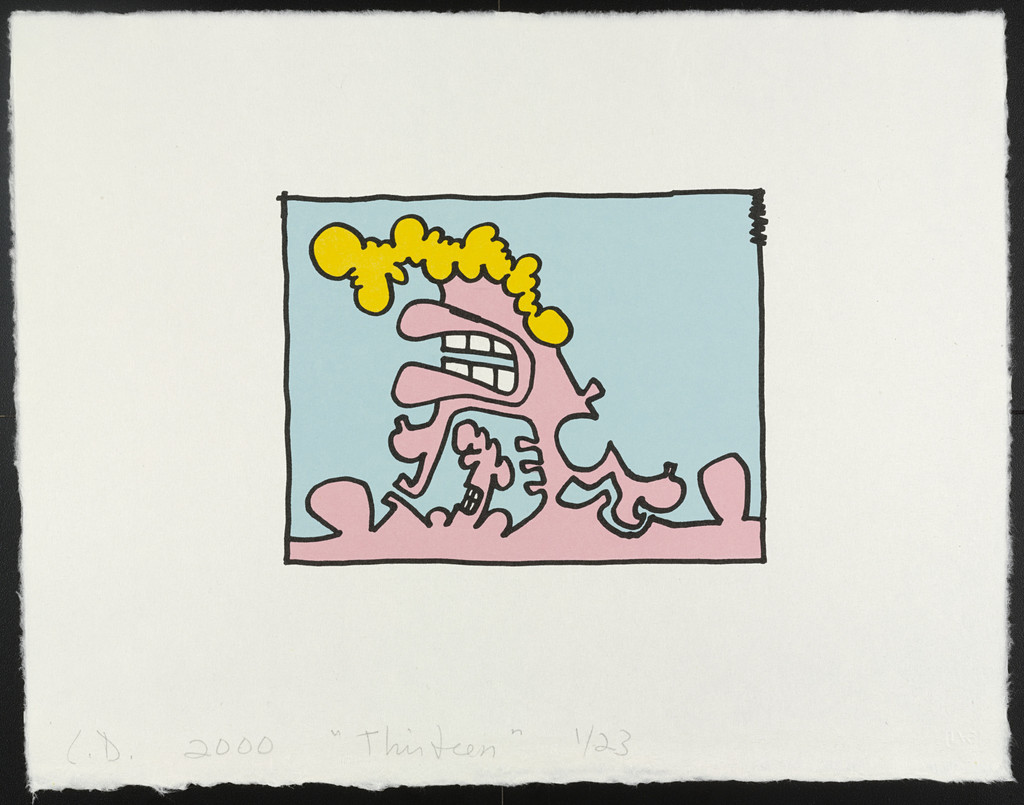 Thirteen from Female Portraits, Carroll Dunham, 2000
