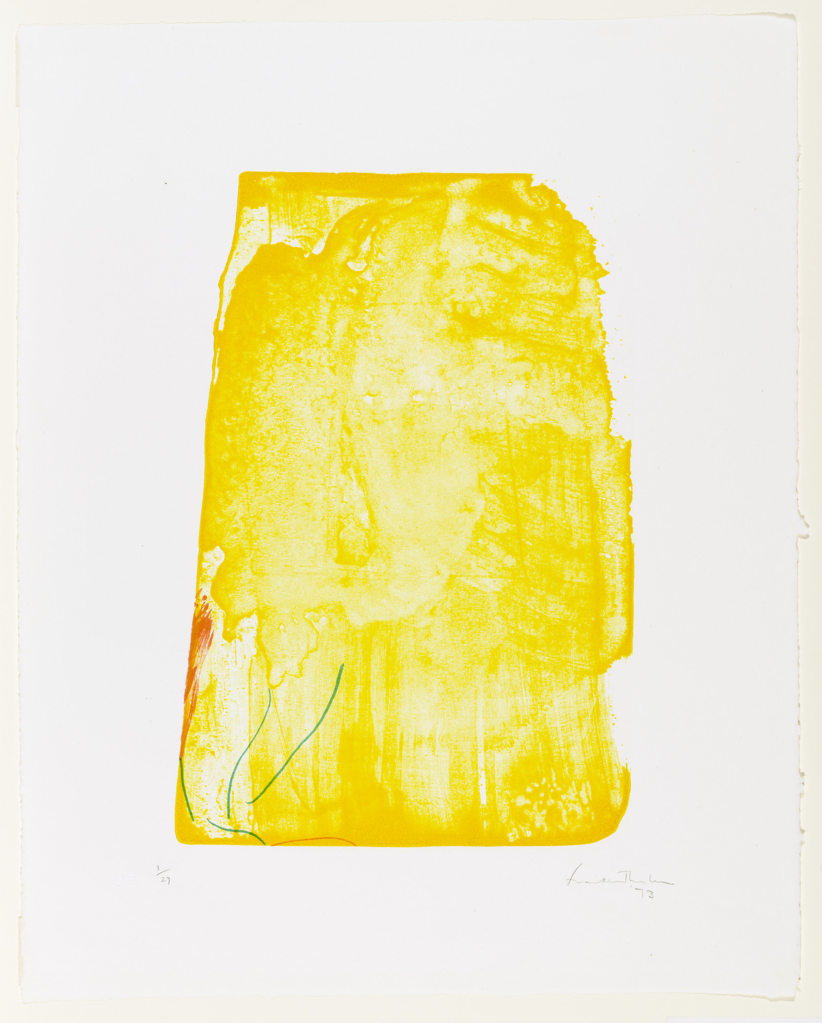 Helen Frankenthaler. I Need Yellow