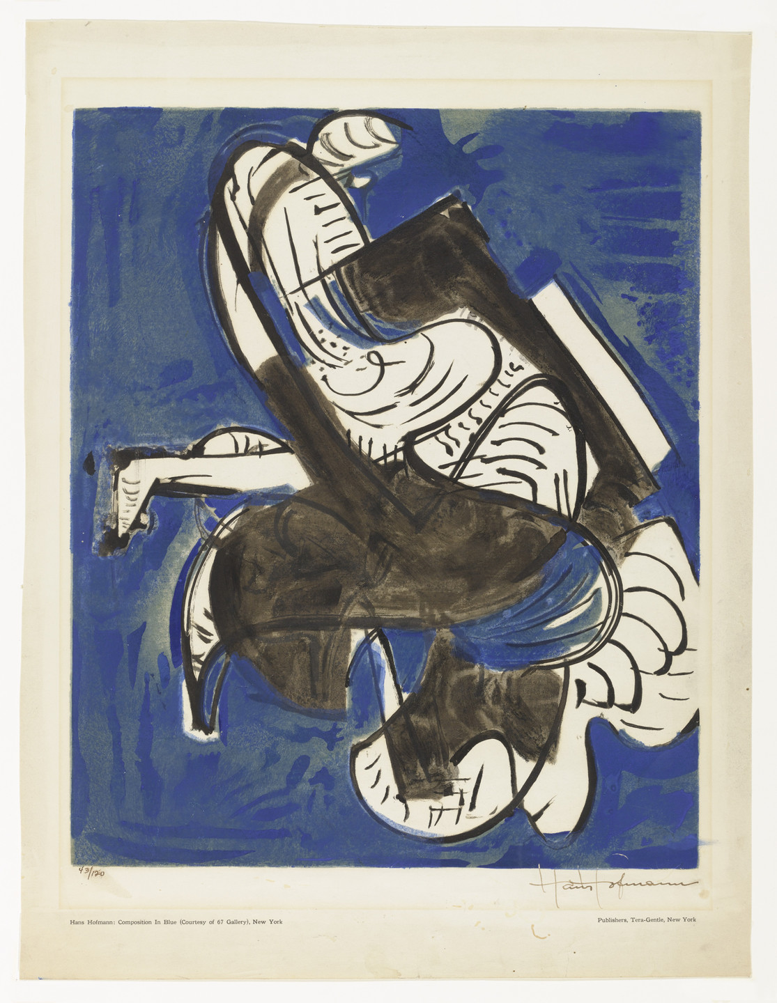 Hans Hofmann. Composition in Blue. 1952