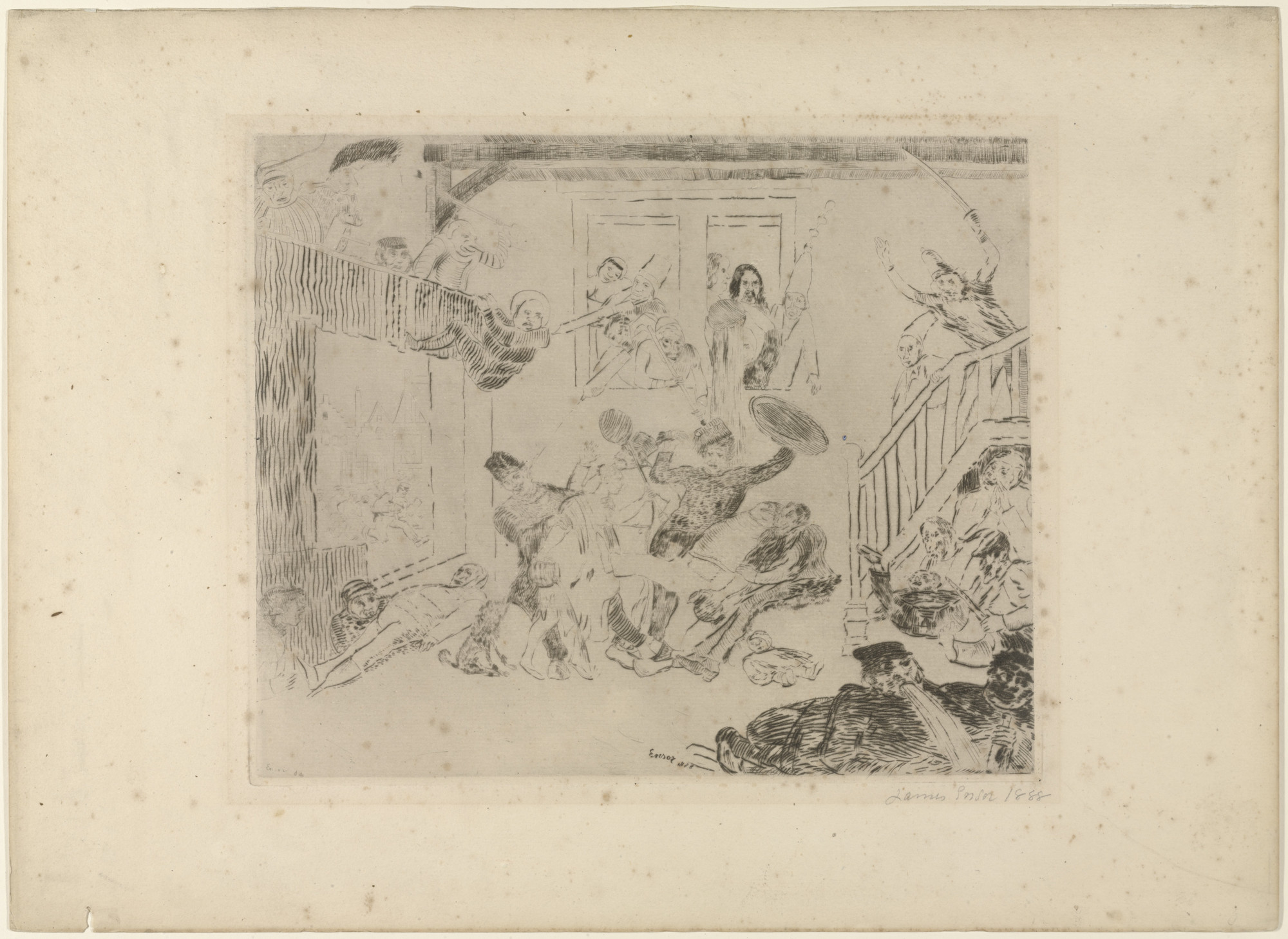 James Ensor. Combat of the Rascals Désir and Rissolé