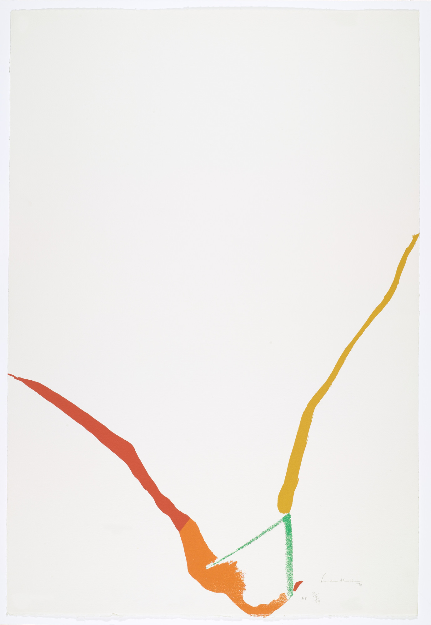Helen Frankenthaler. Untitled from What Red Lines Can Do