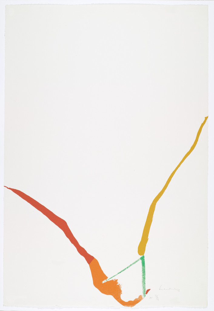 Untitled from What Red Lines Can Do by Helen Frankenthaler
