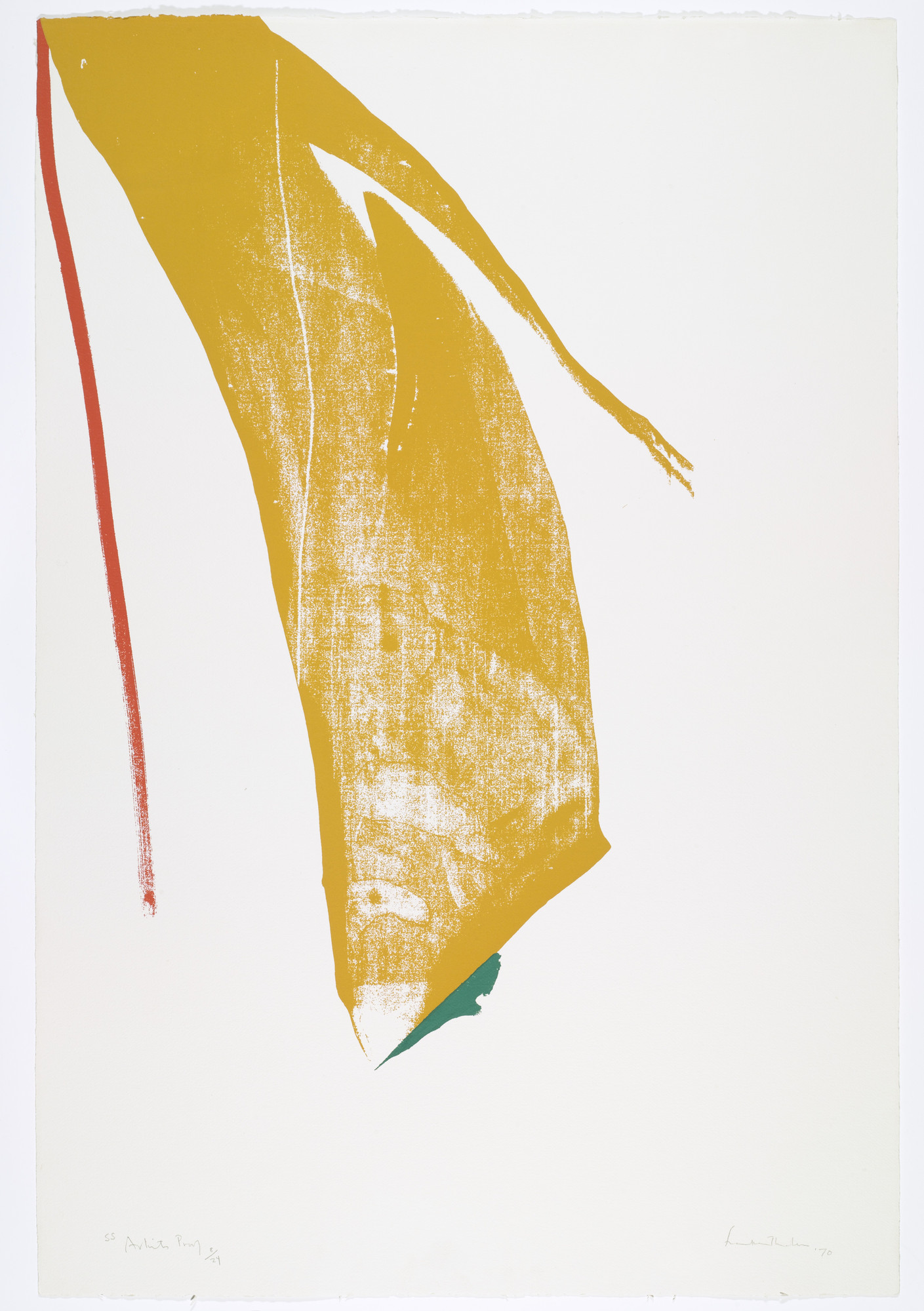 Helen Frankenthaler. Untitled from What Red Lines Can Do