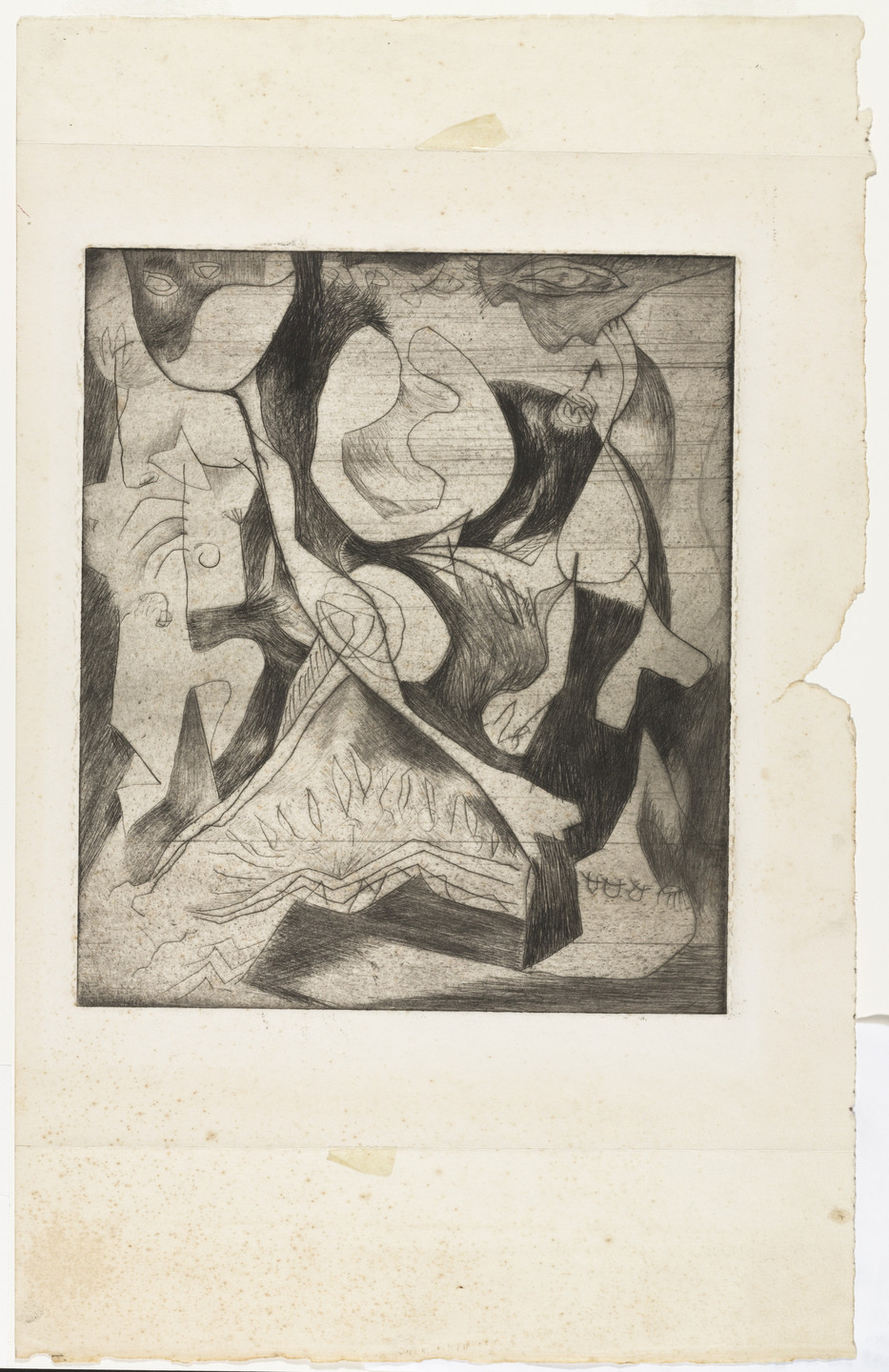 Jackson Pollock. Untitled (1), state II of III. 1944