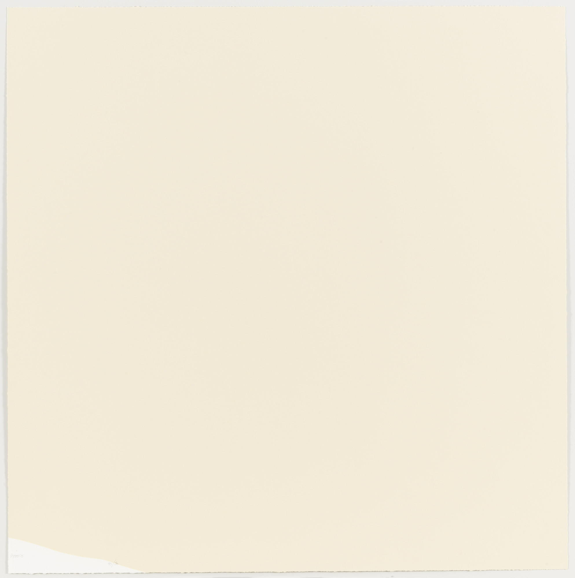 Robert Ryman. Untitled from Six Aquatints