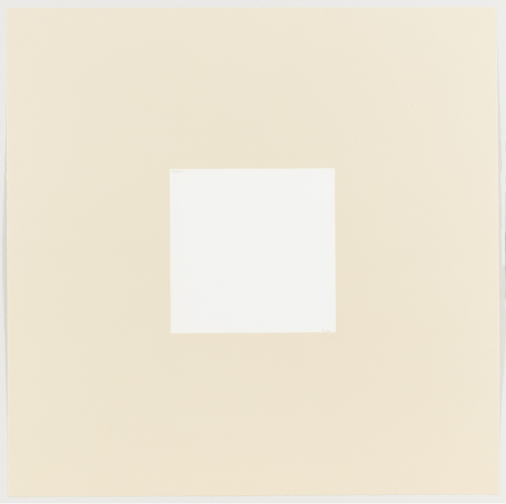 Robert Ryman. Untitled from Six Aquatints