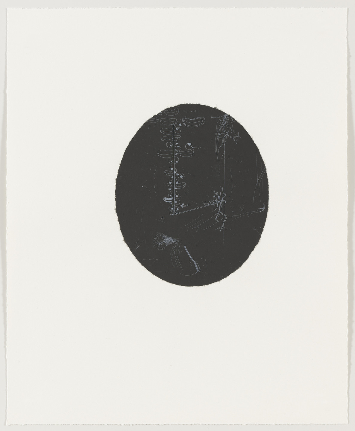 Ellen Gallagher. Alias III (Image #III) from Ssblak!Ssblak!!Ssblakallblak! Wonder#9. 2000